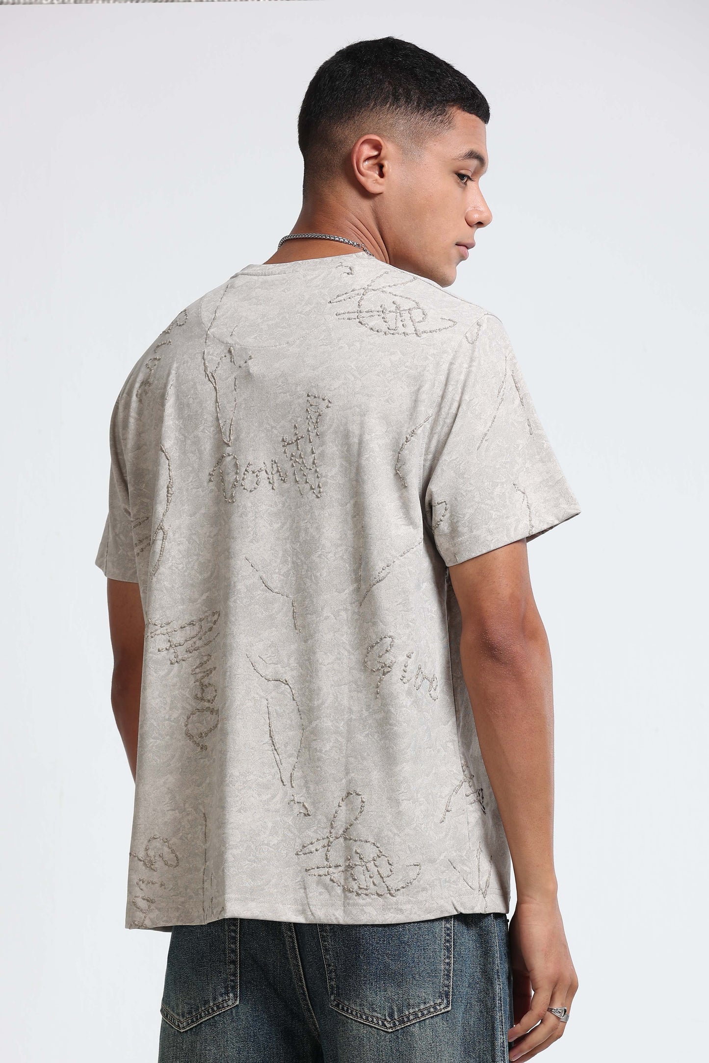 Relaxed Fit Beige T-Shirt