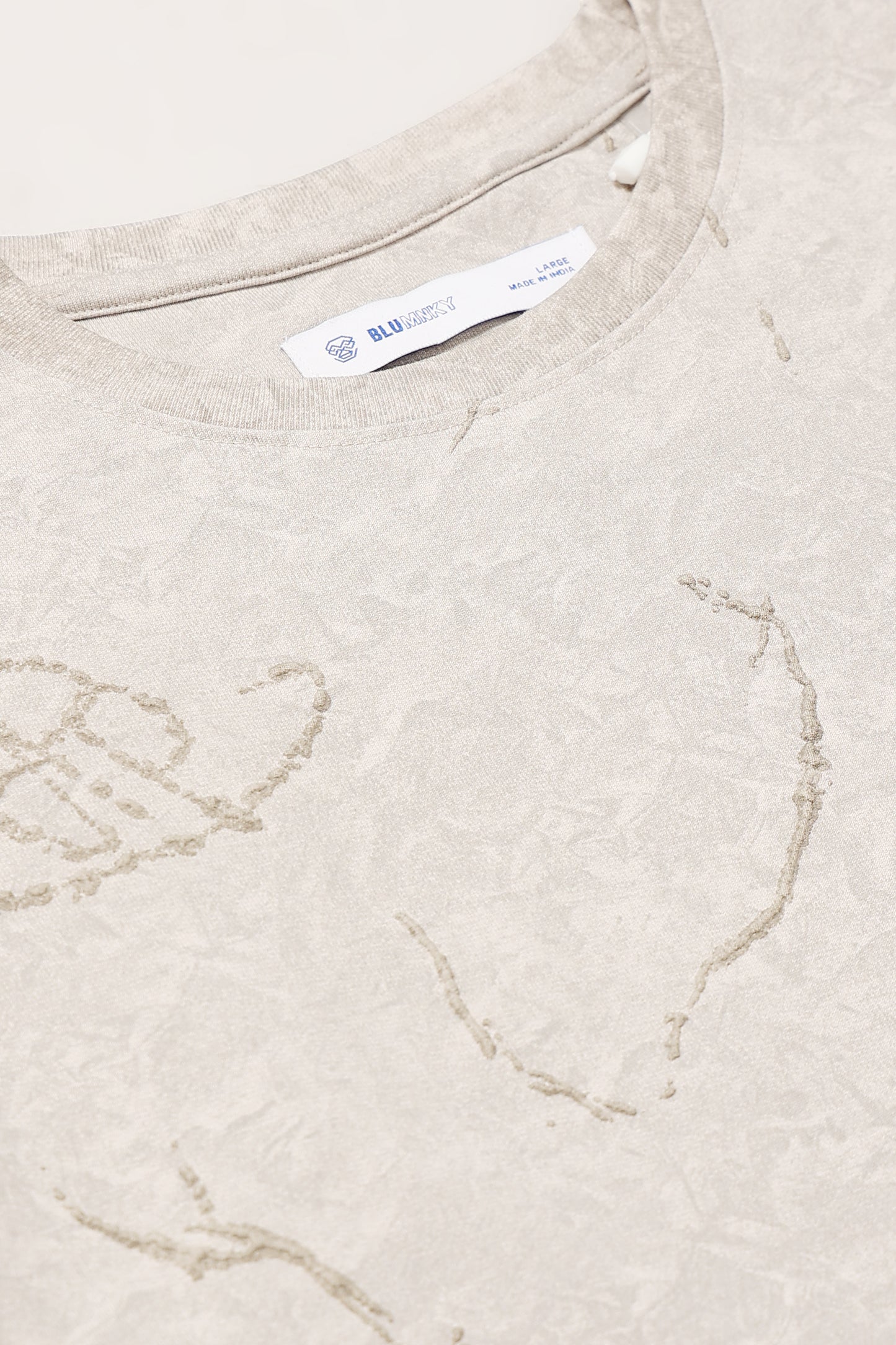 Relaxed Fit Beige T-Shirt