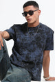 Premium Dark Blue Self Designed T-Shirt