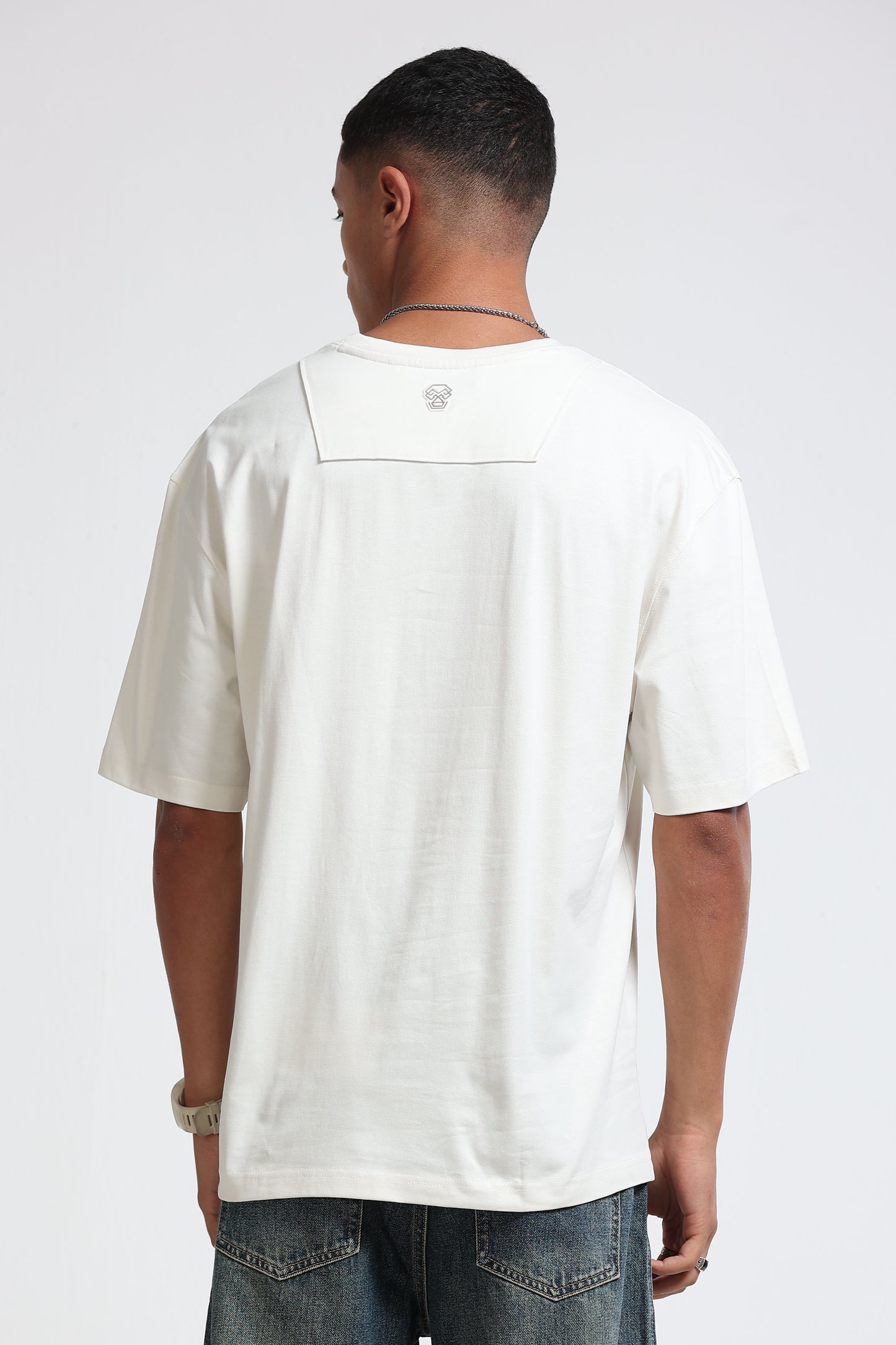 White Oversized Crew Neck T-Shirt