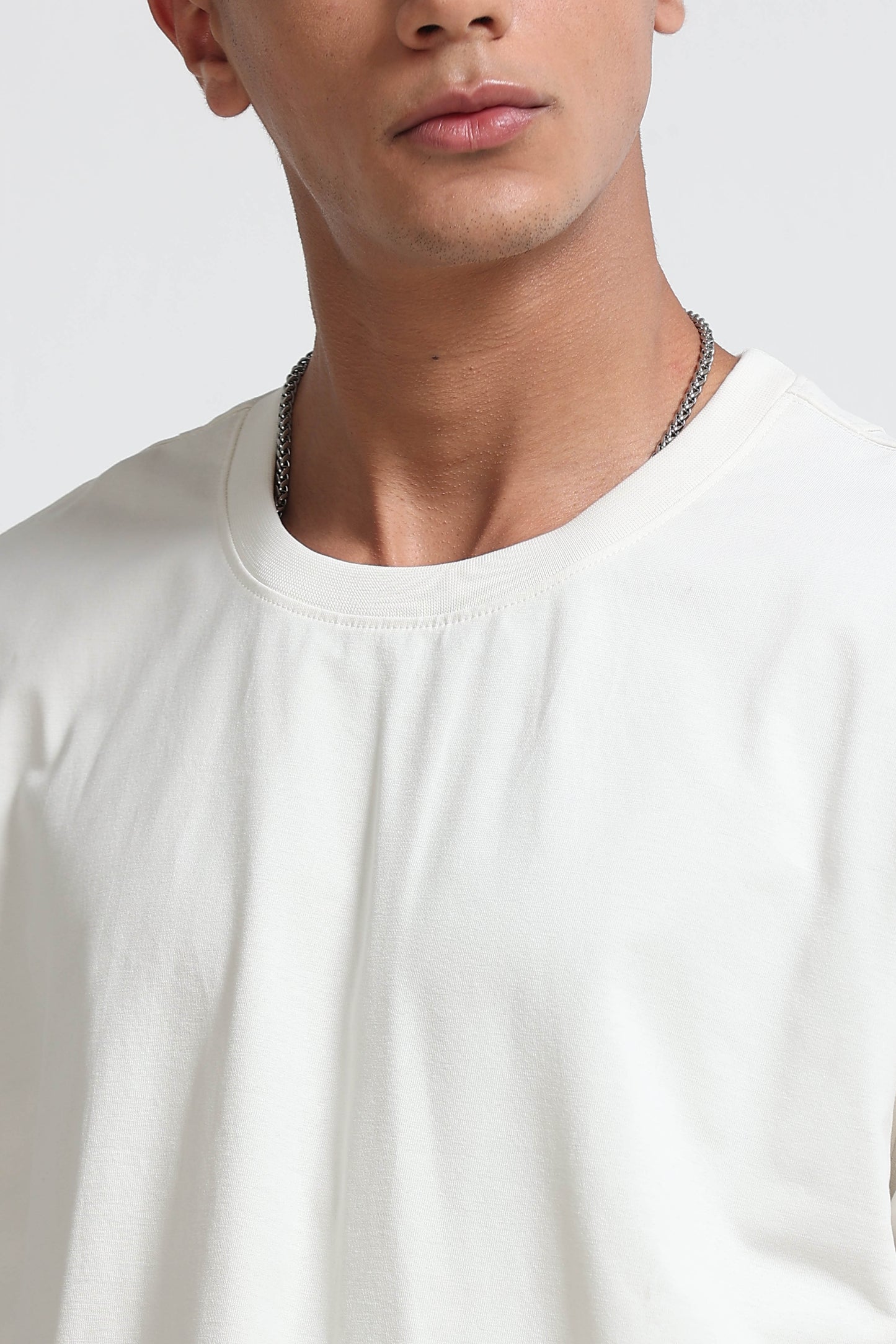 White Oversized Crew Neck T-Shirt