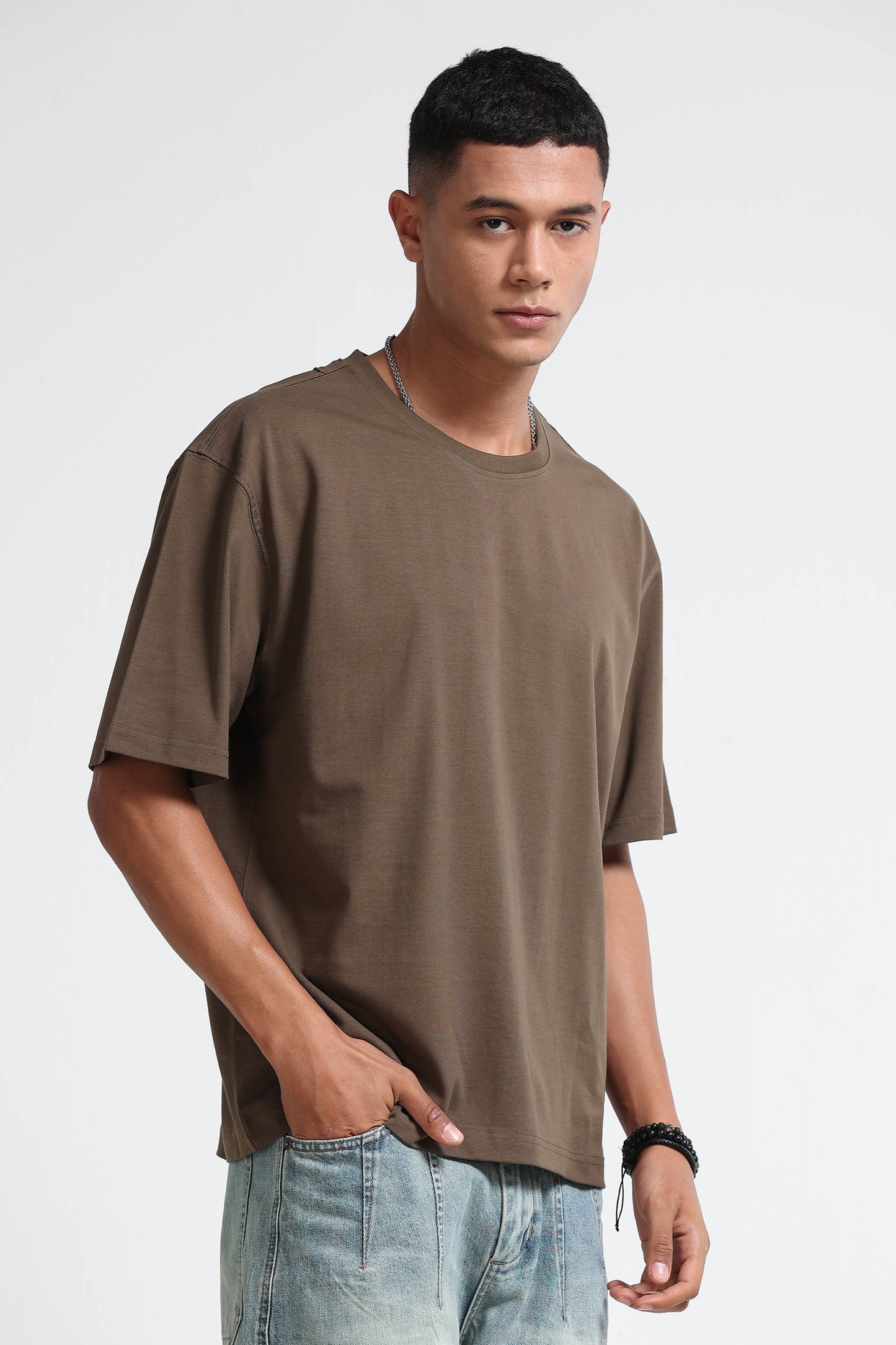 Olive Oversized Crew Neck T-Shirt