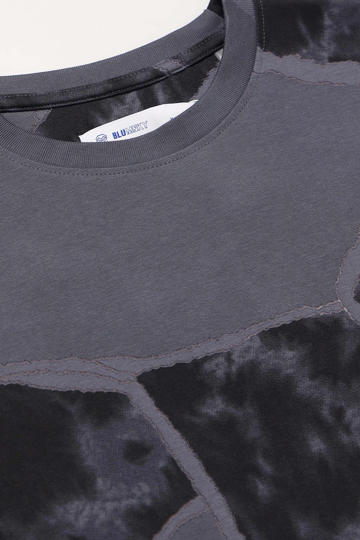 Modern Abstract Print Dk Grey T-Shirt