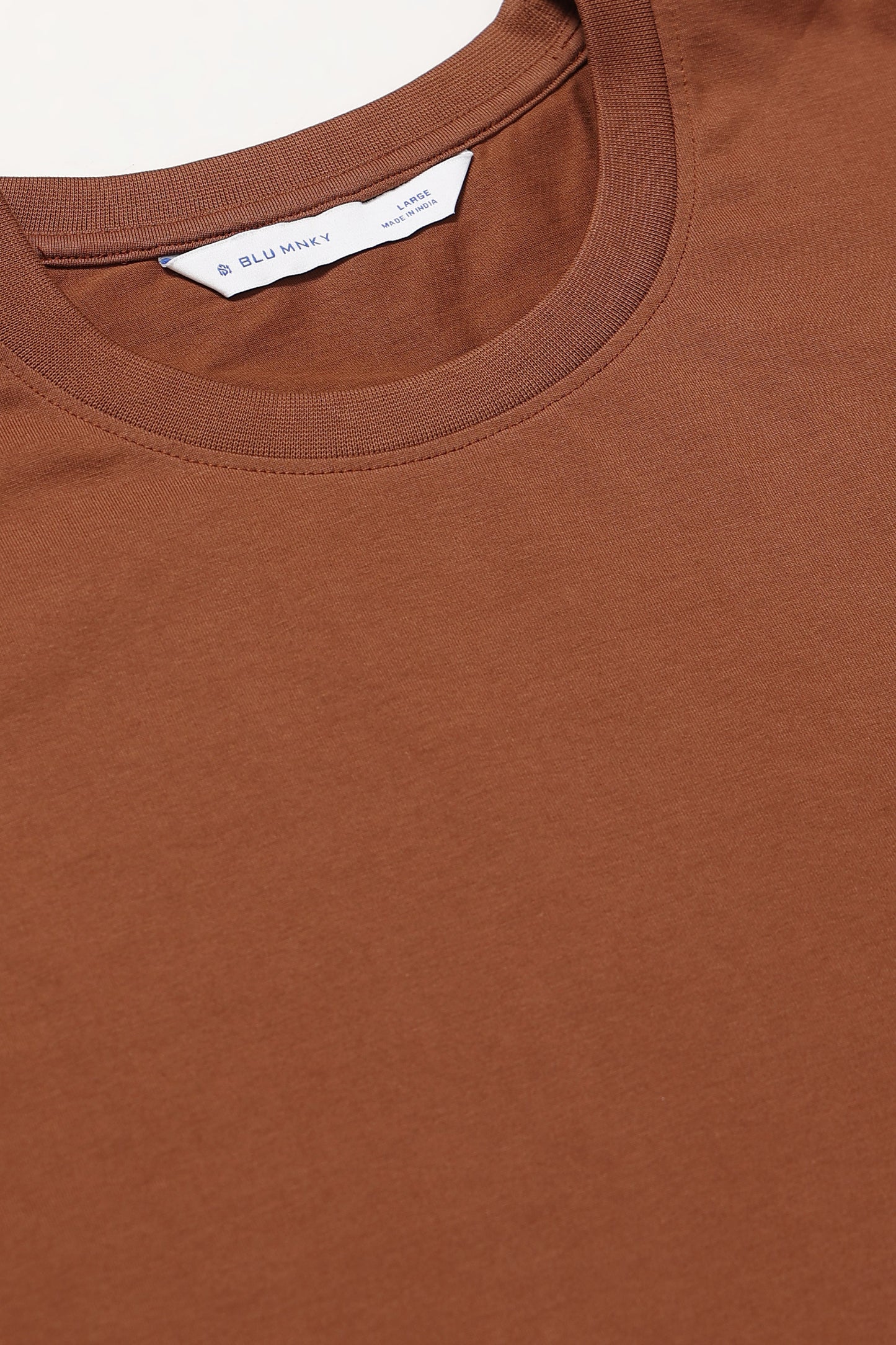 Brown Oversized Crew Neck T-Shirt