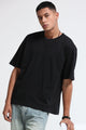 Black Oversized Crew Neck T-Shirt