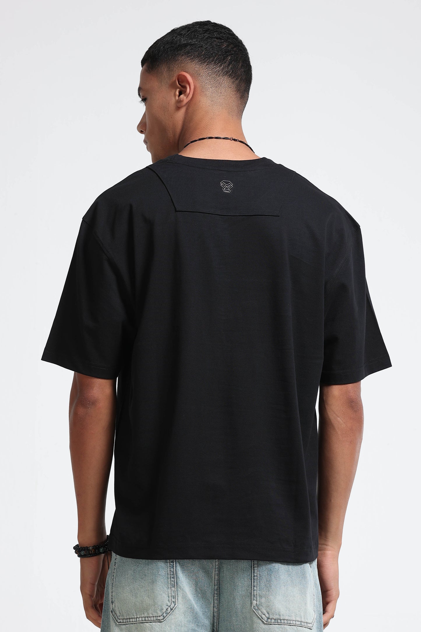 Black Oversized Crew Neck T-Shirt