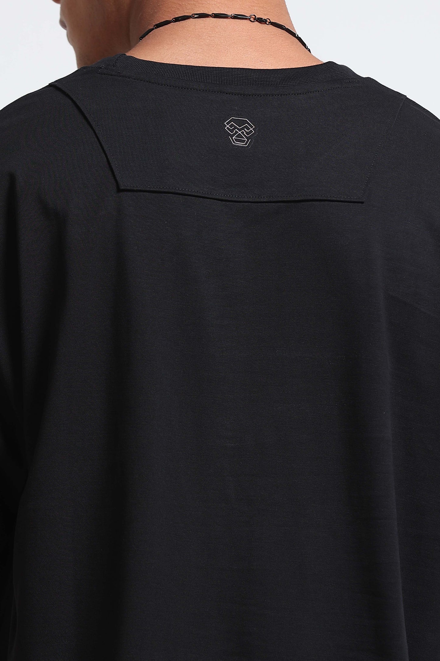 Black Oversized Crew Neck T-Shirt