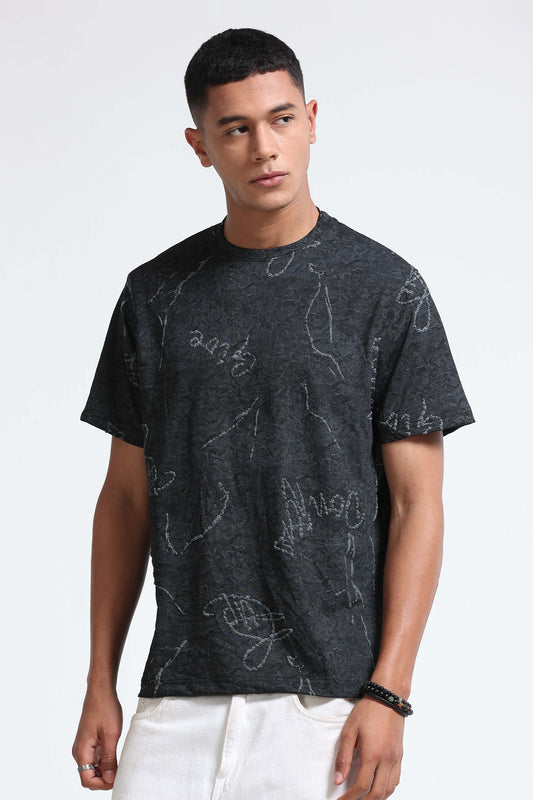 Relaxed Fit Black T-Shirt