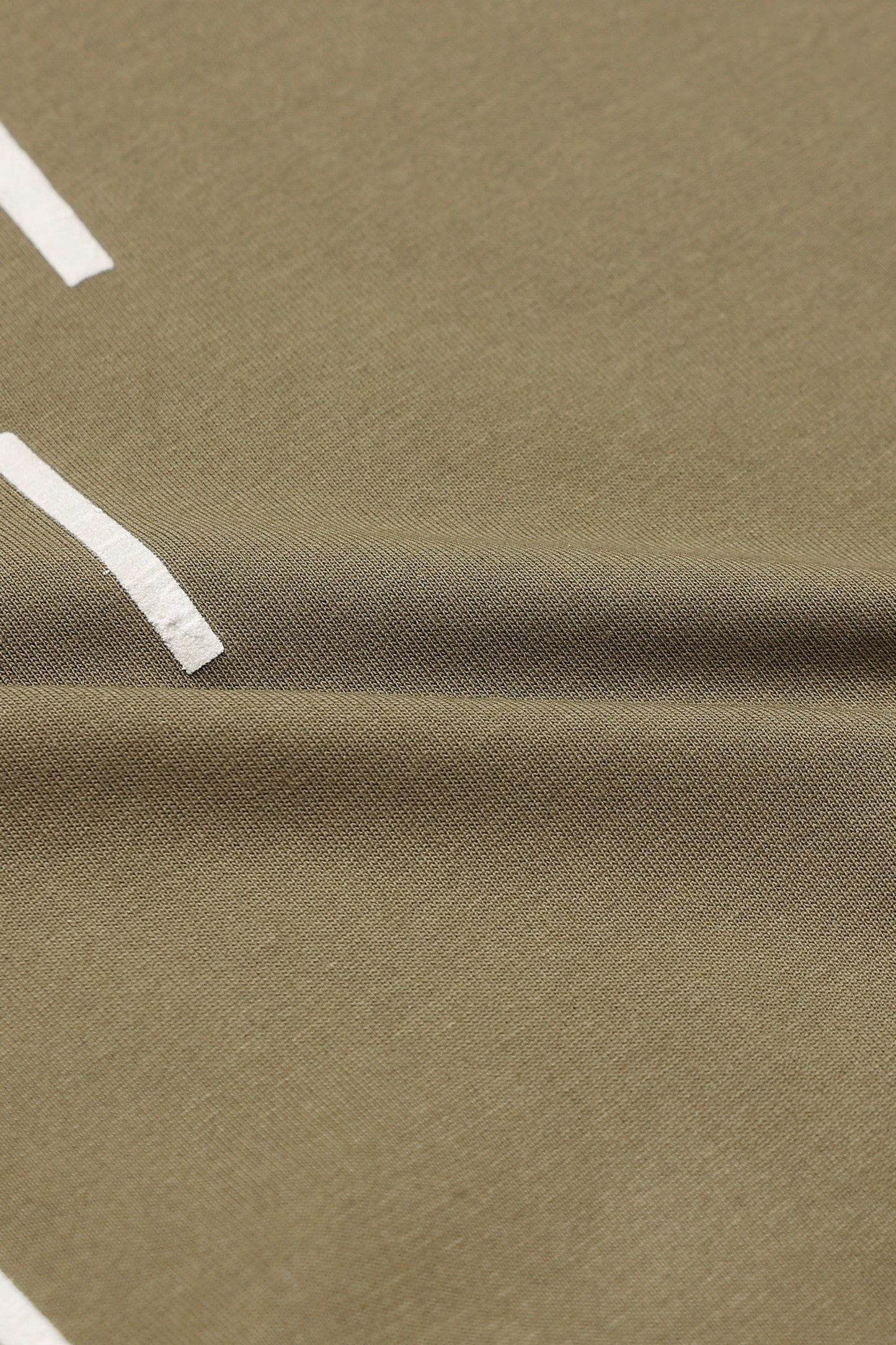 Premium Abstract Line Print Olive Green T-Shirt