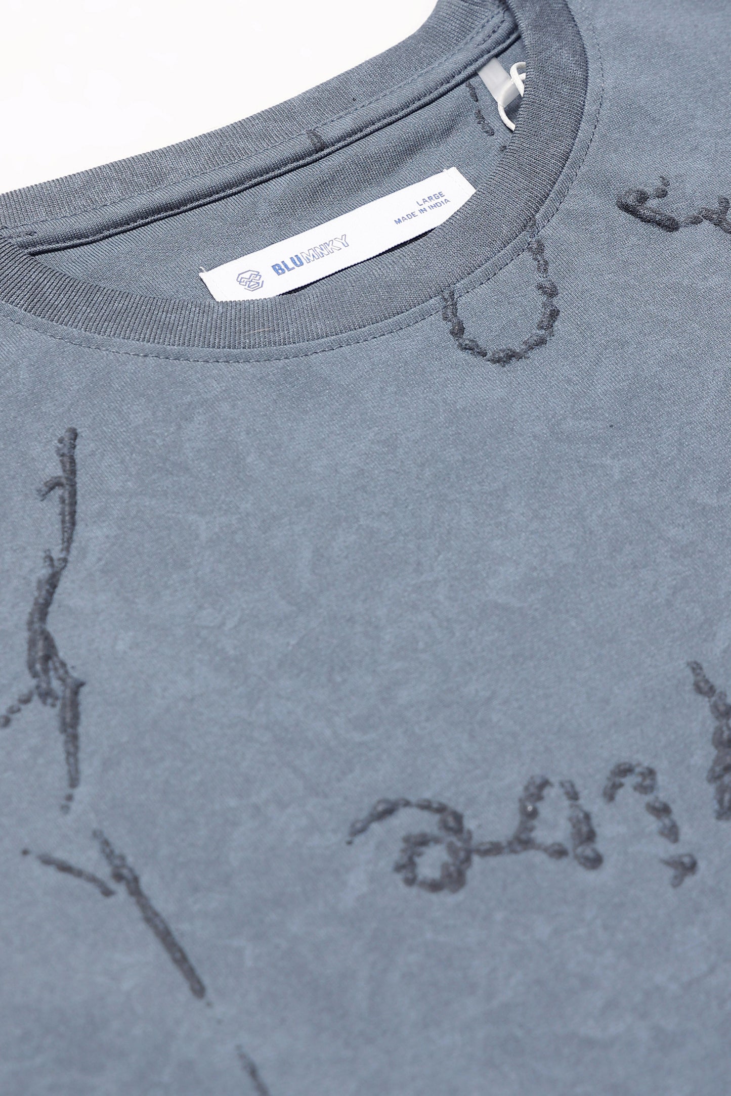 Relaxed Fit Denim Blue T-Shirt