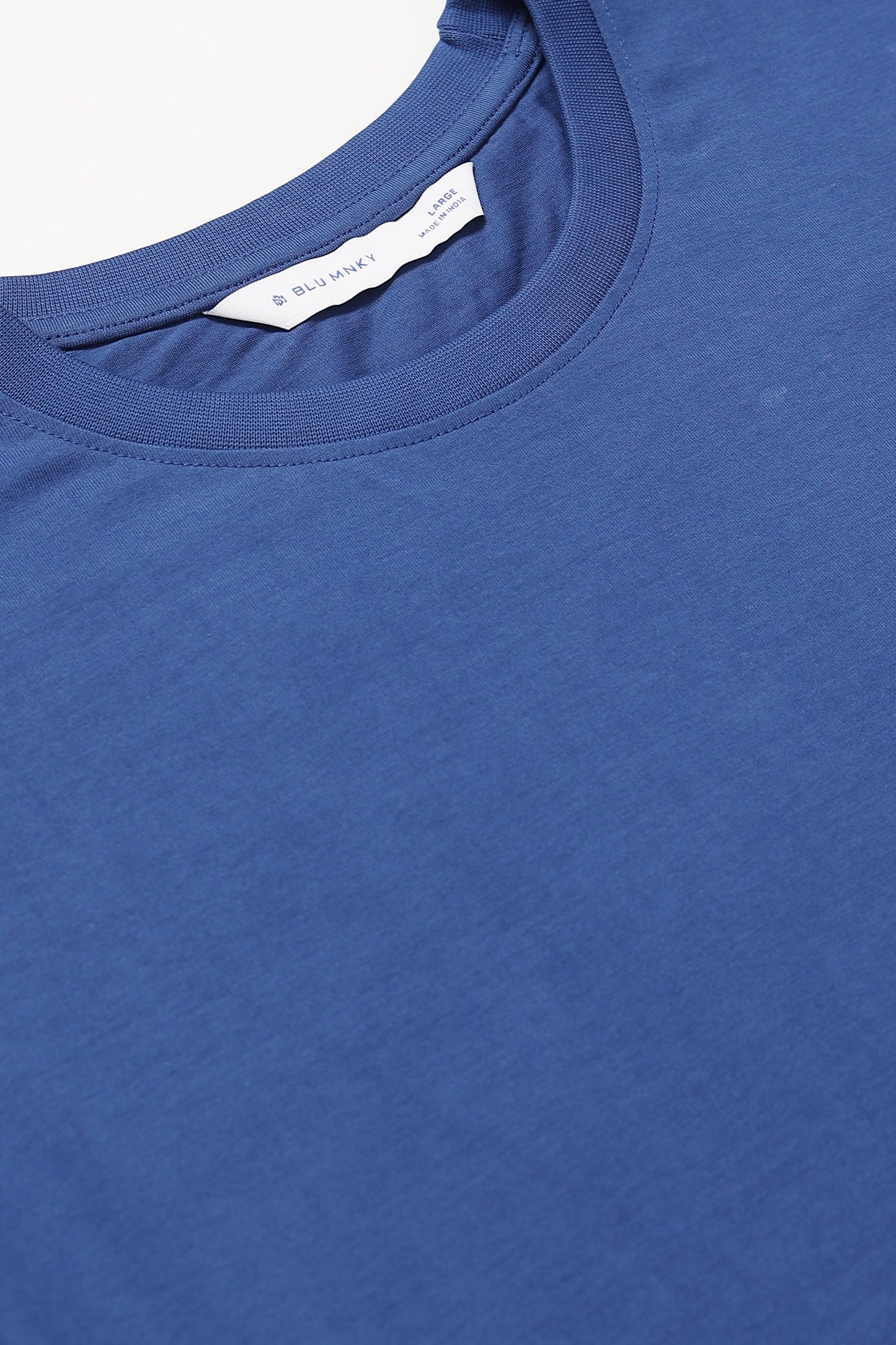 Blue Oversized Crew Neck T-Shirt