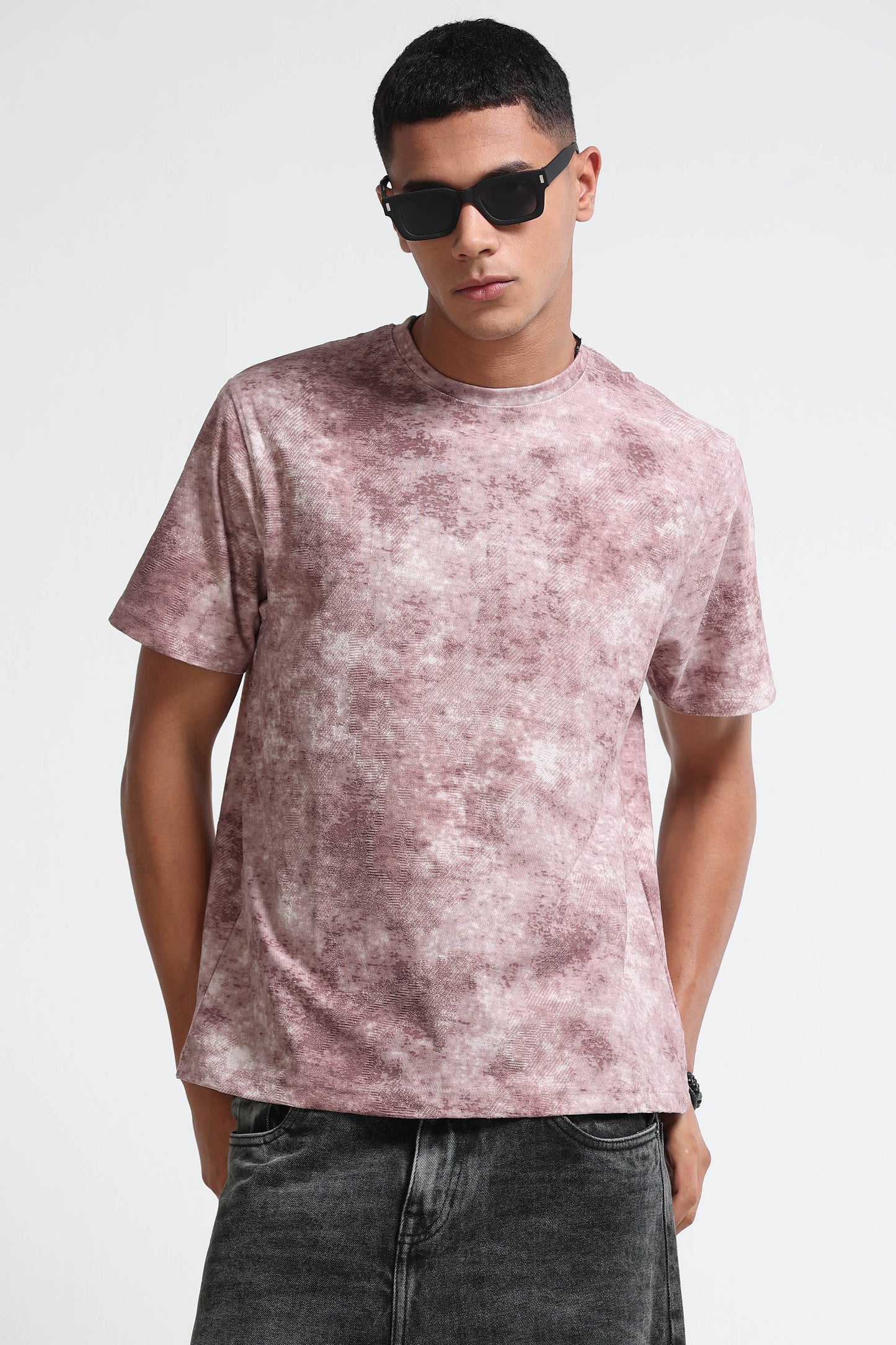 Casual Relaxed Fit Pink T-Shirt