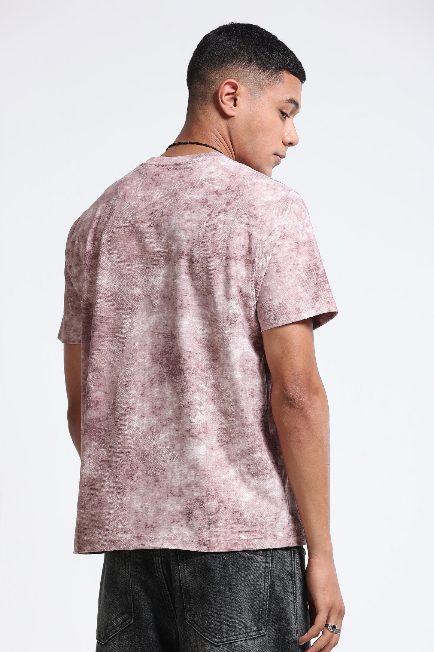 Casual Relaxed Fit Pink T-Shirt