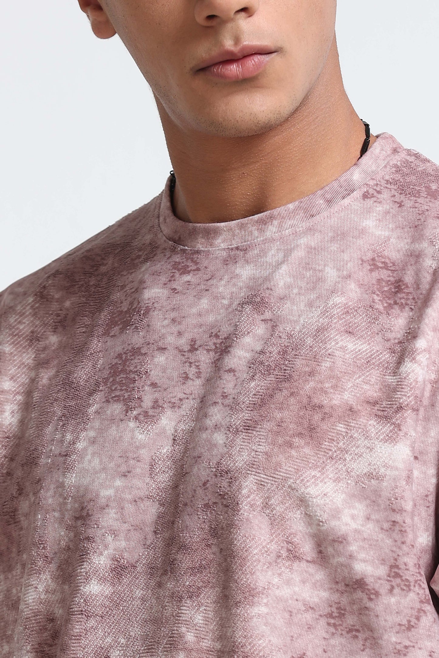 Casual Relaxed Fit Pink T-Shirt