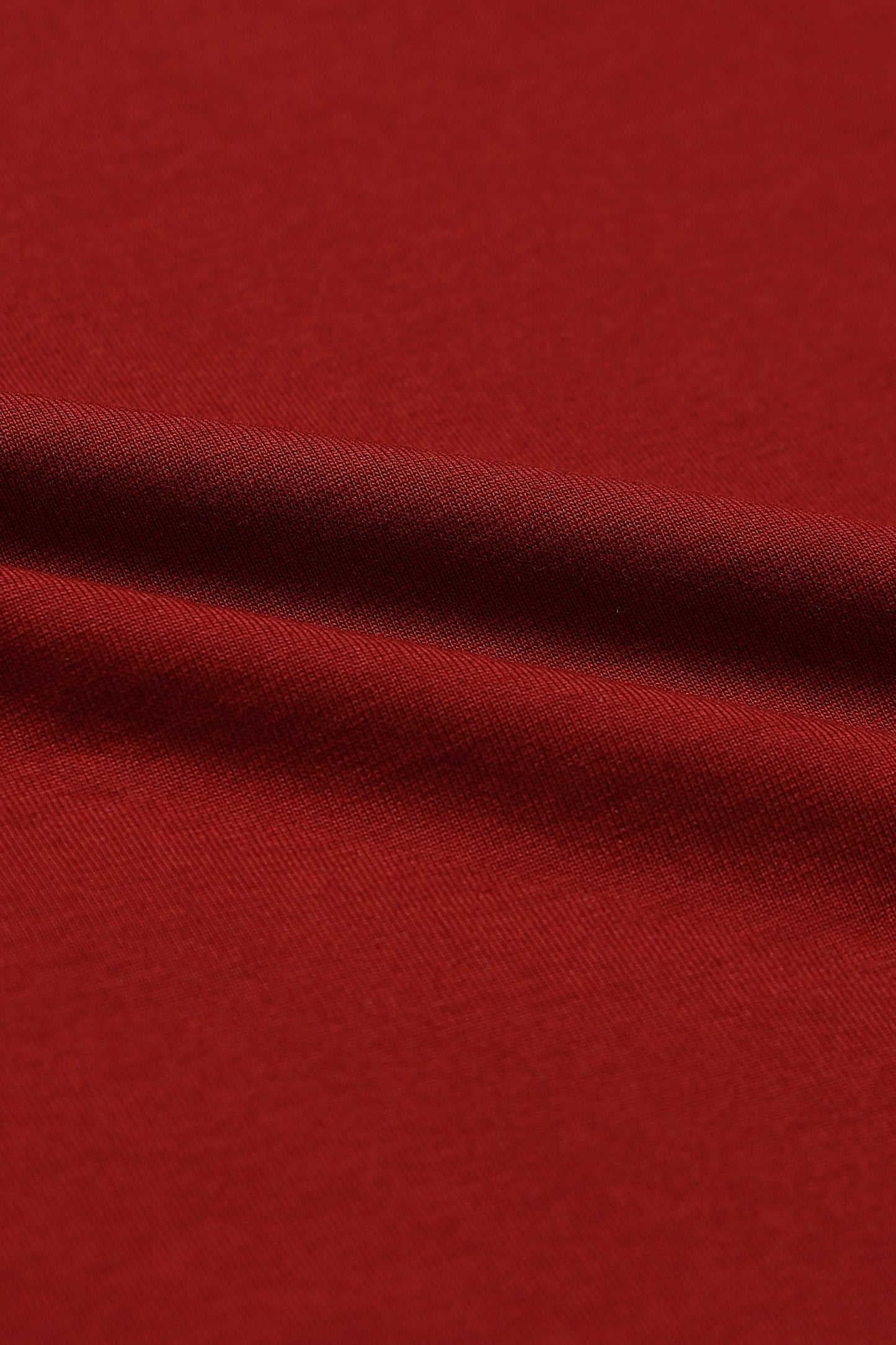 Maroon Oversized Crew Neck T-Shirt
