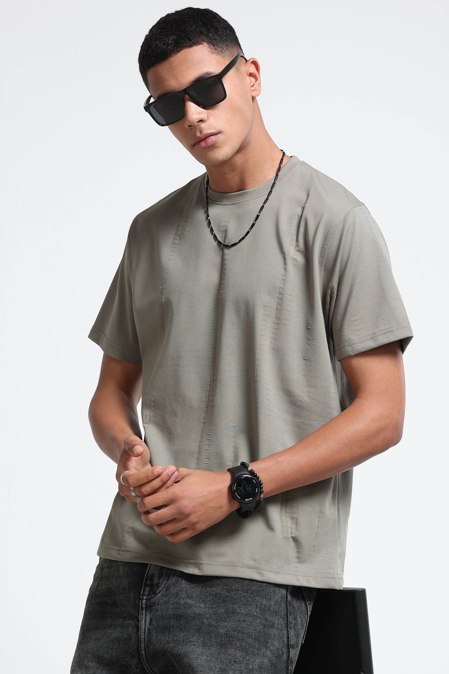 Everyday Round Neck Olive Green T-Shirt