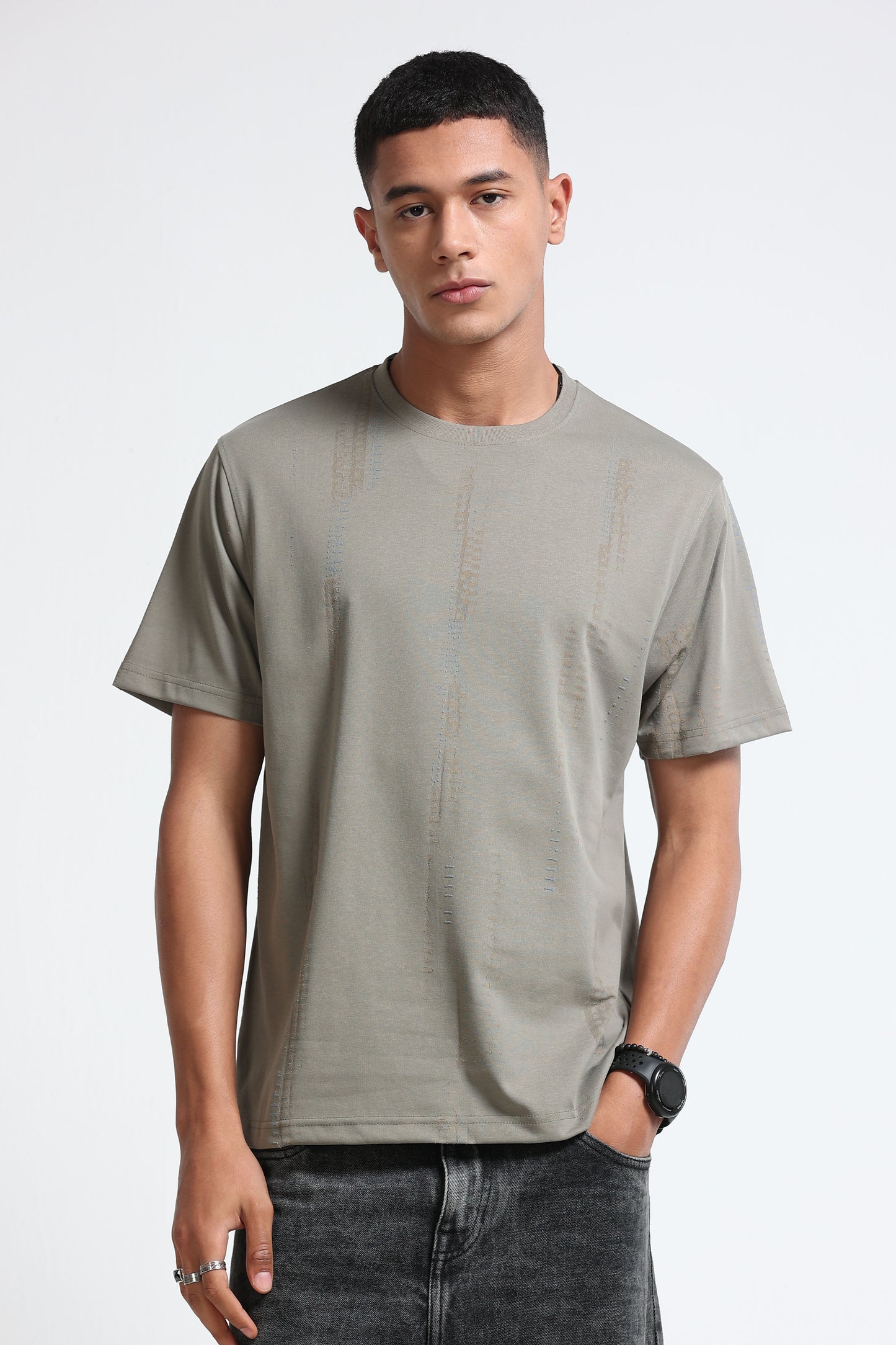 Everyday Round Neck Olive Green T-Shirt