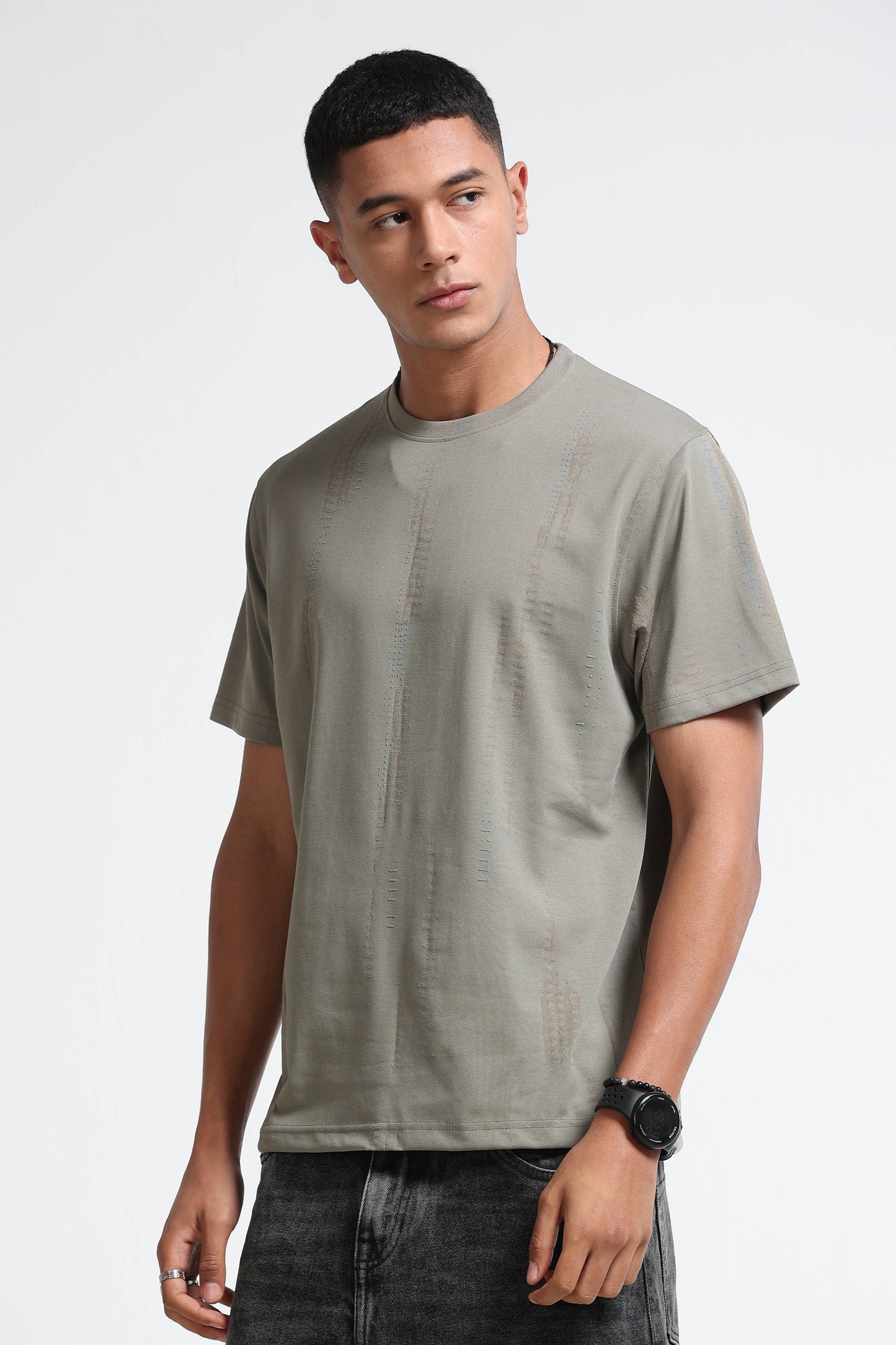 Everyday Round Neck Olive Green T-Shirt