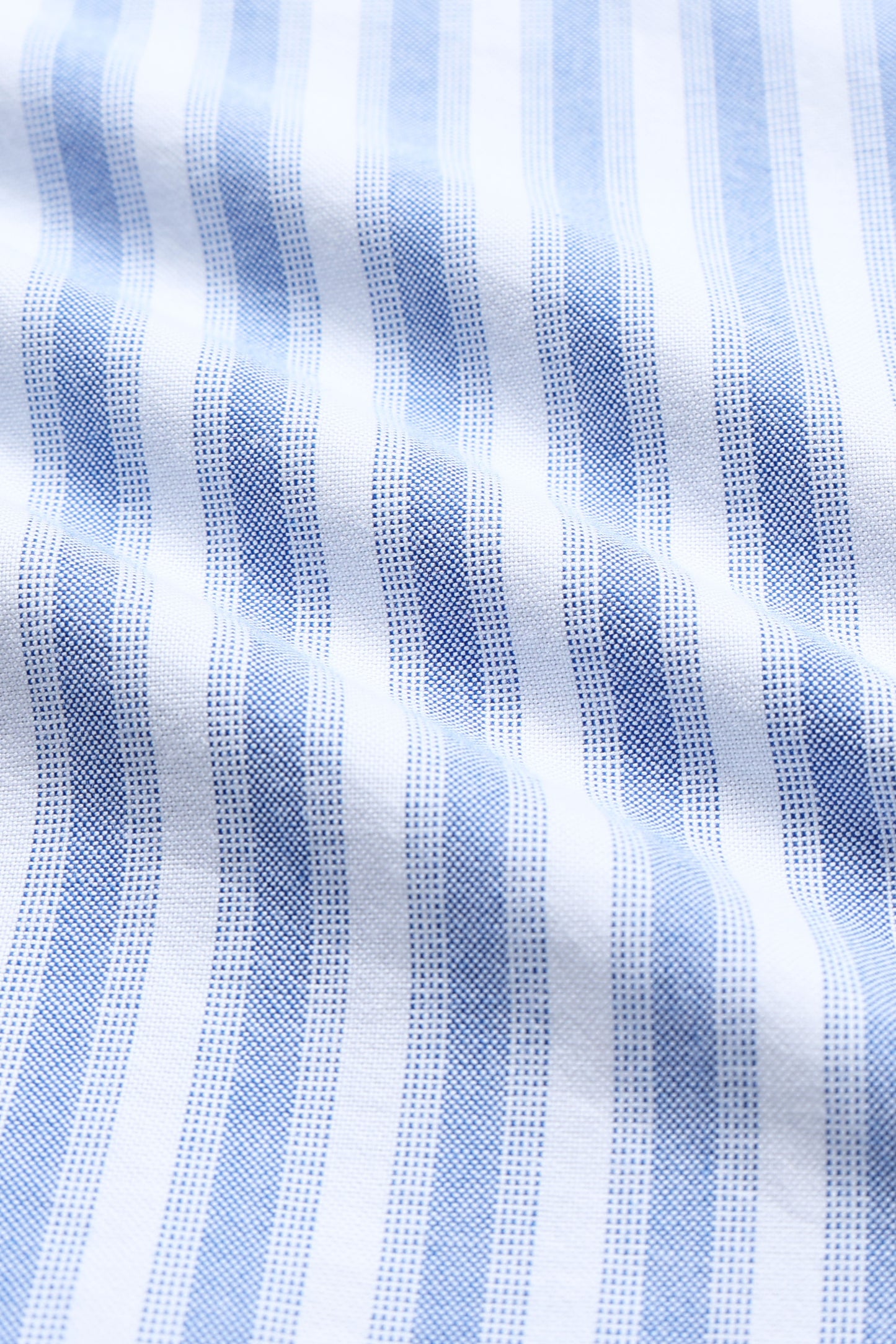 Classic Striped Oxford Cotton Shirt Dk Blue White