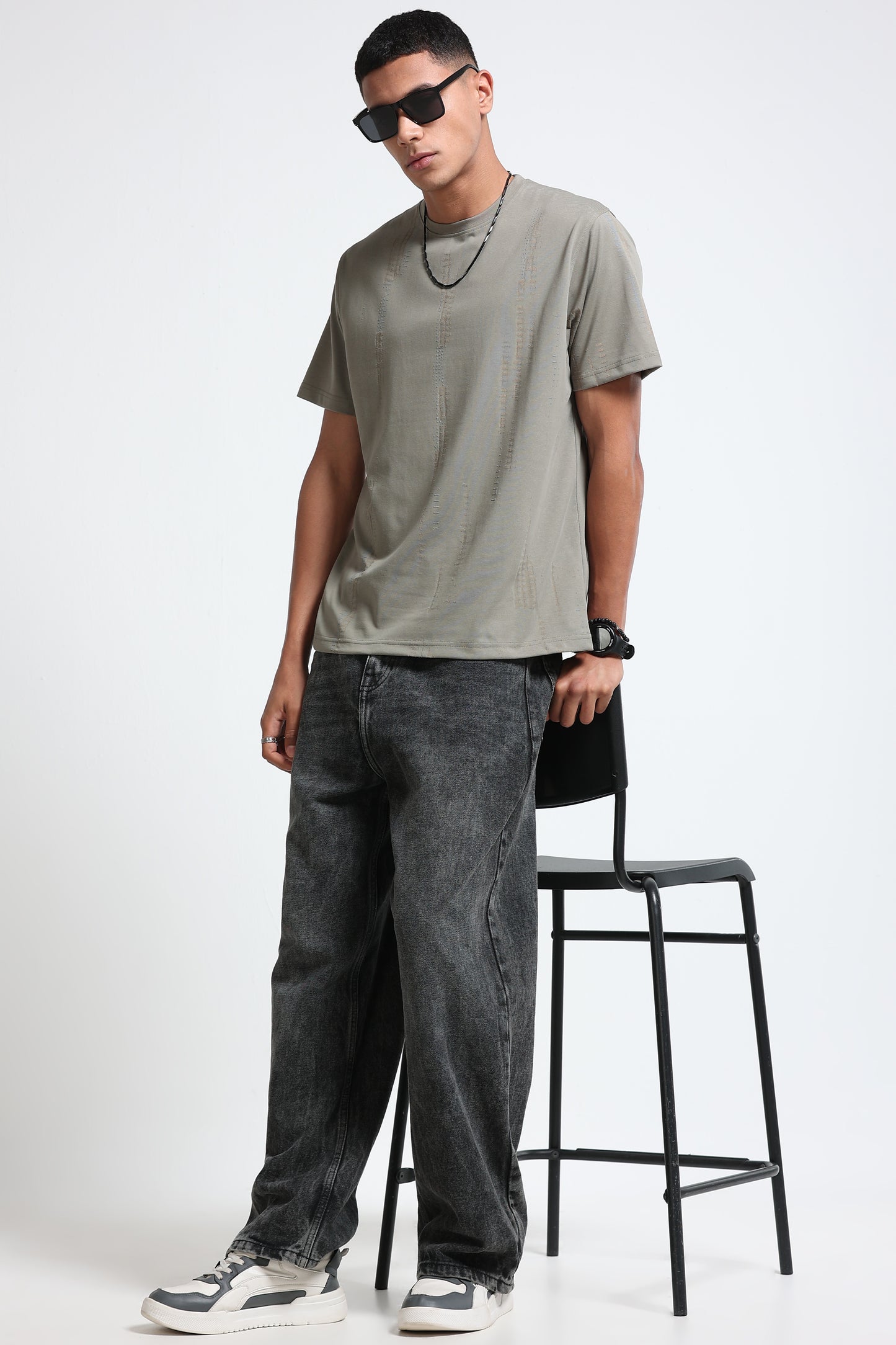 Everyday Round Neck Olive Green T-Shirt