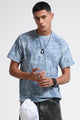 Casual Relaxed Fit Lt Blue T-Shirt
