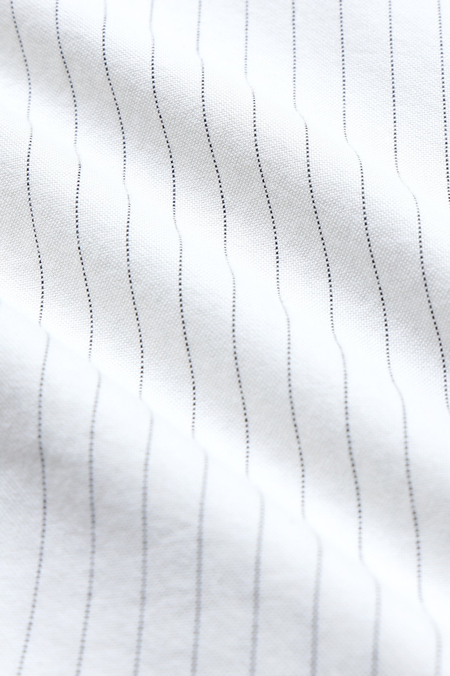 Slim Striped Cotton Oxford Shirt Lt Cream