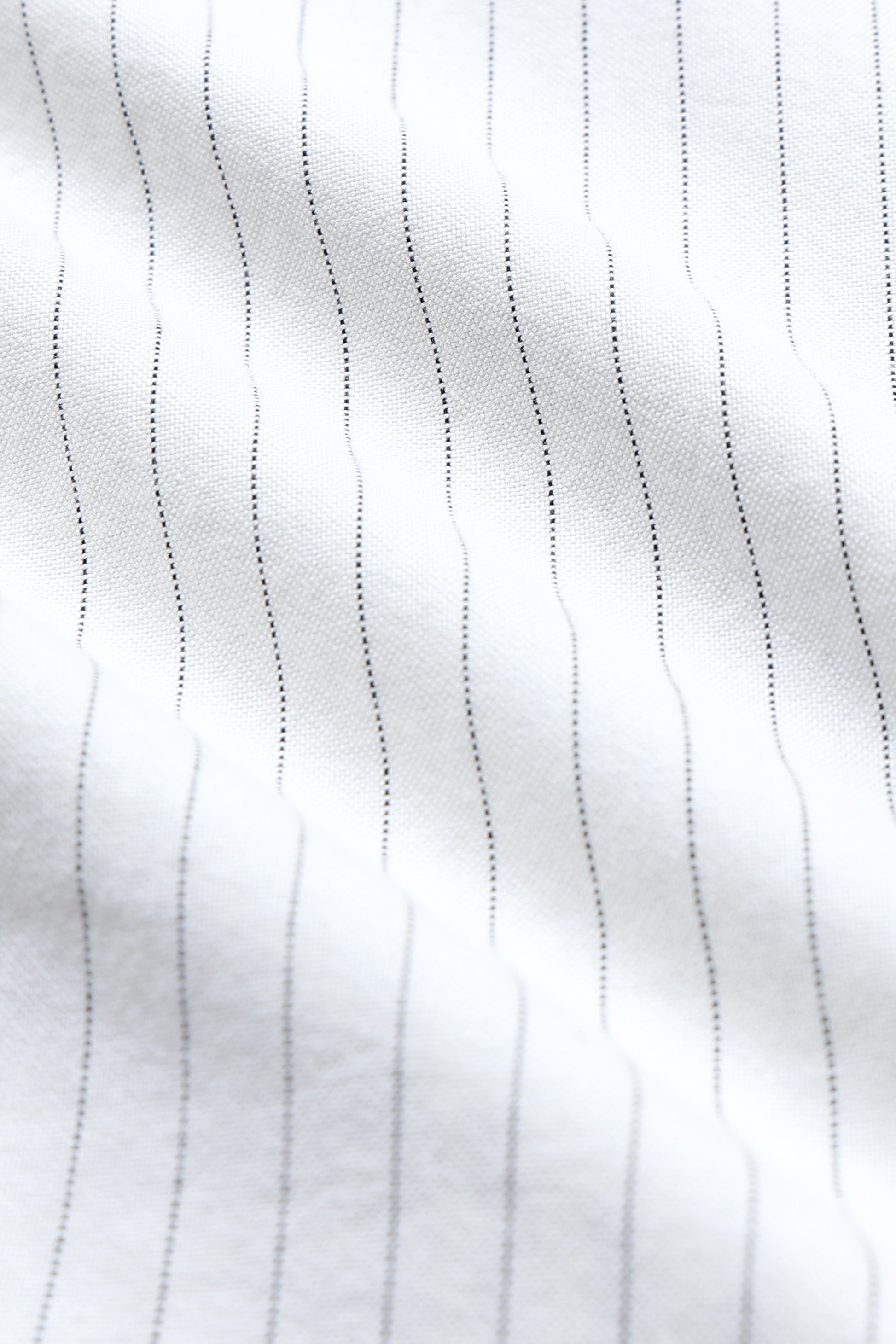 Slim Striped Cotton Oxford Shirt Lt Cream