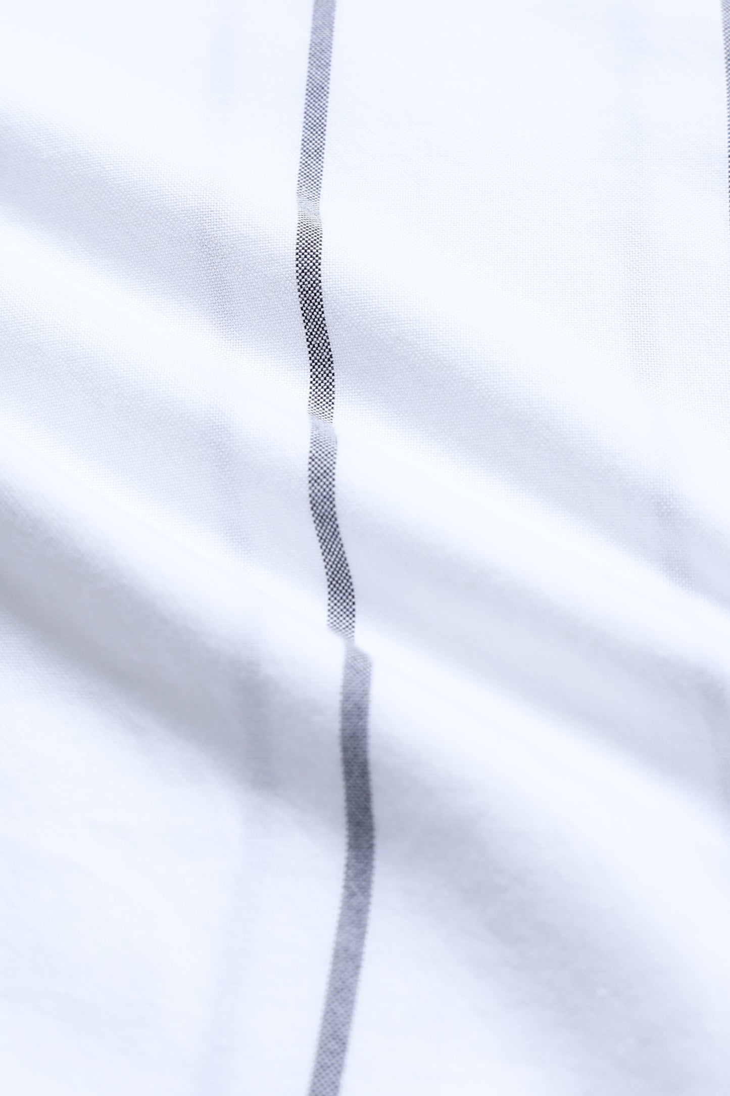 Classic Striped Oxford Cotton Shirt White