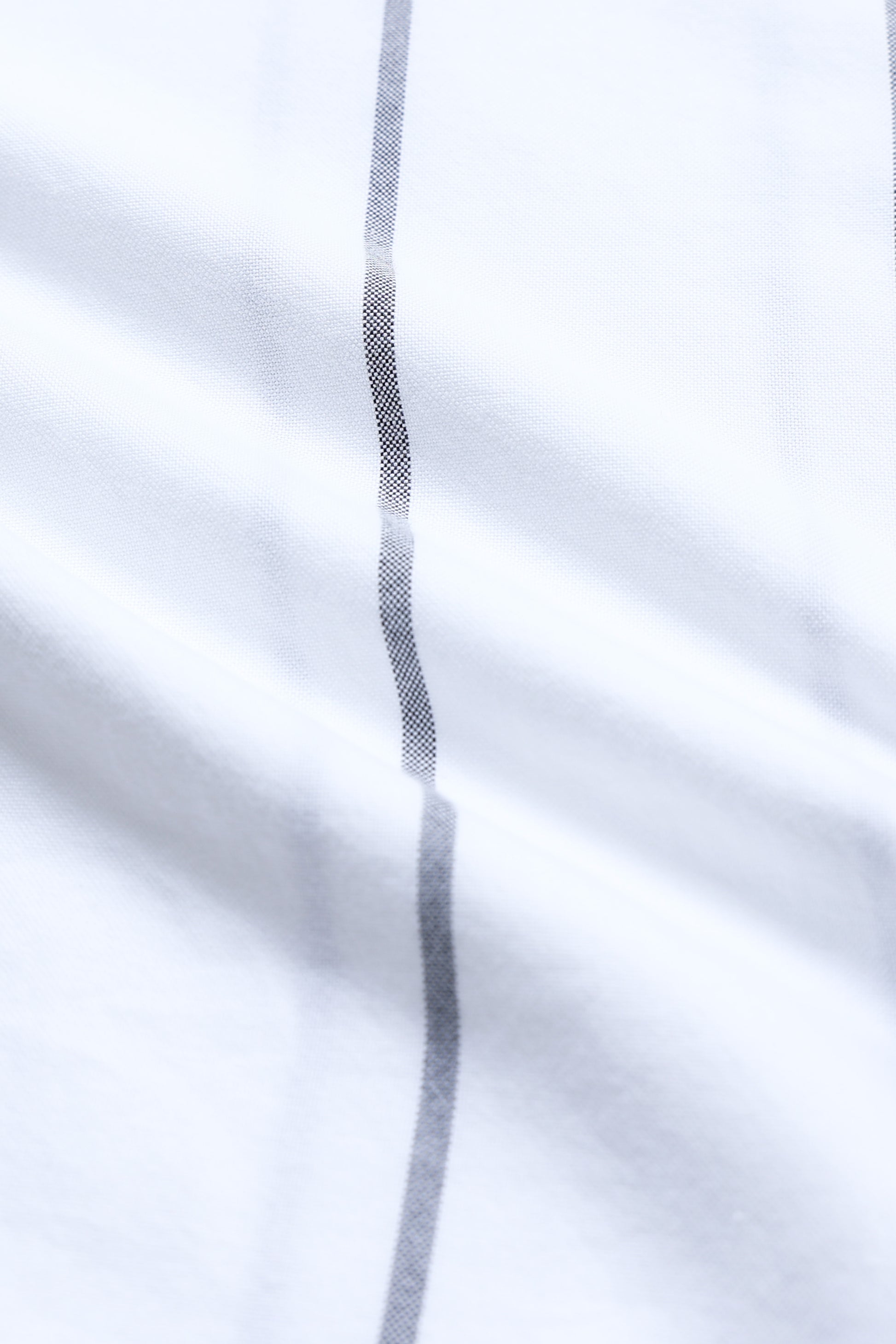 Classic Striped Oxford Cotton Shirt White