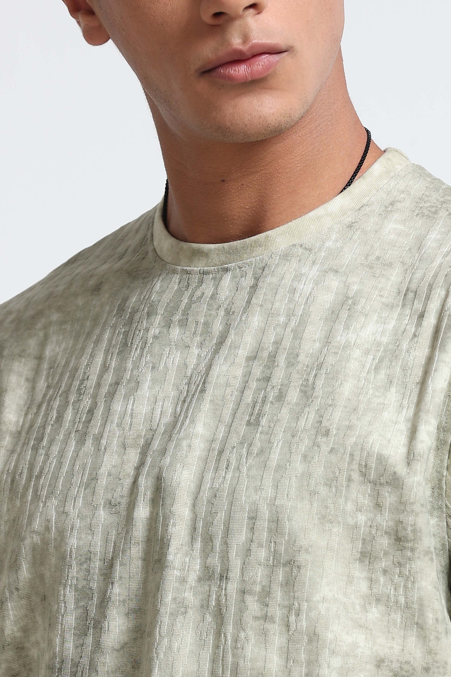 Casual Relaxed Fit Lt Green T-Shirt
