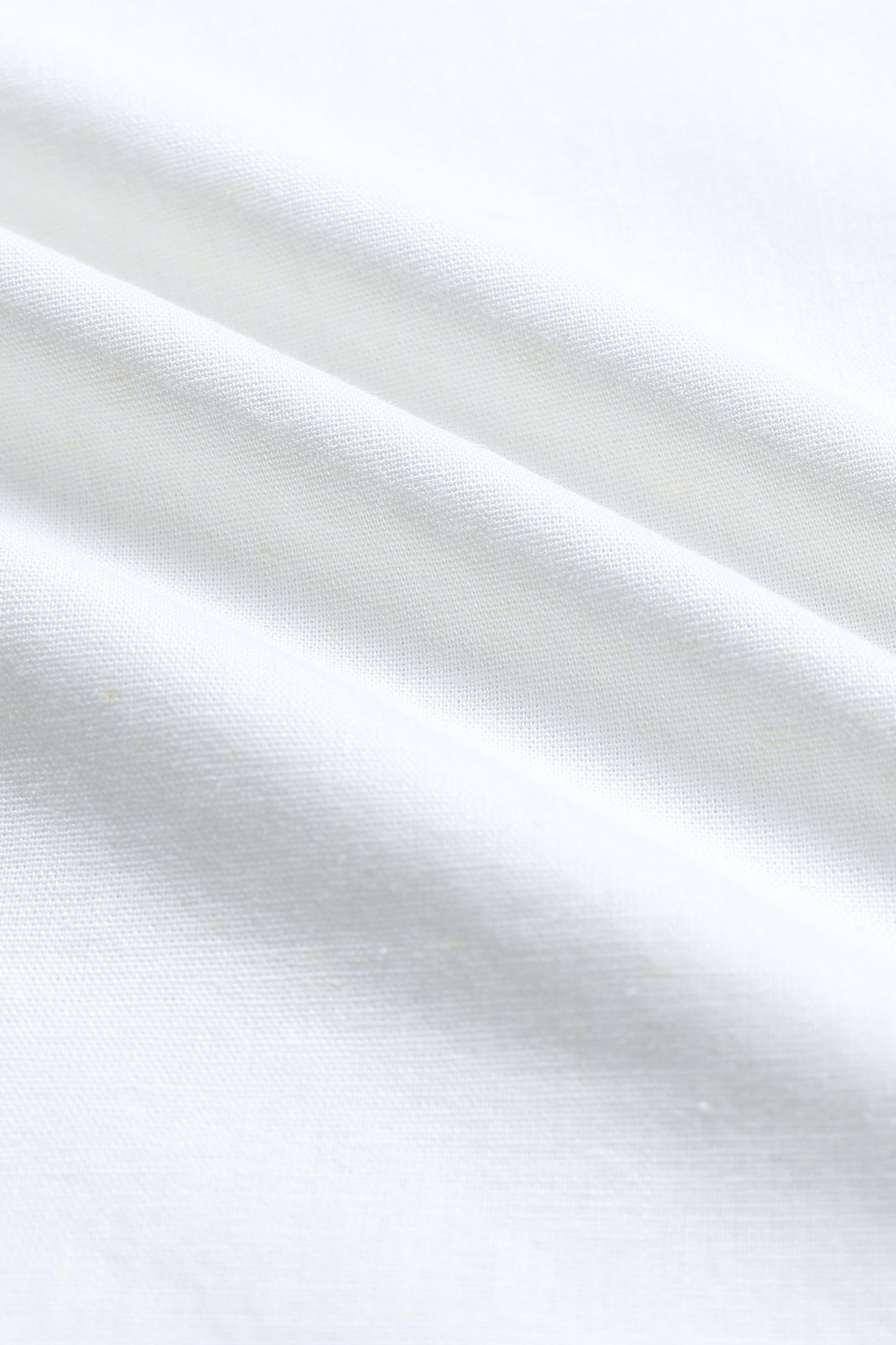 Classic Cotton Linen Button-Down Shirt White