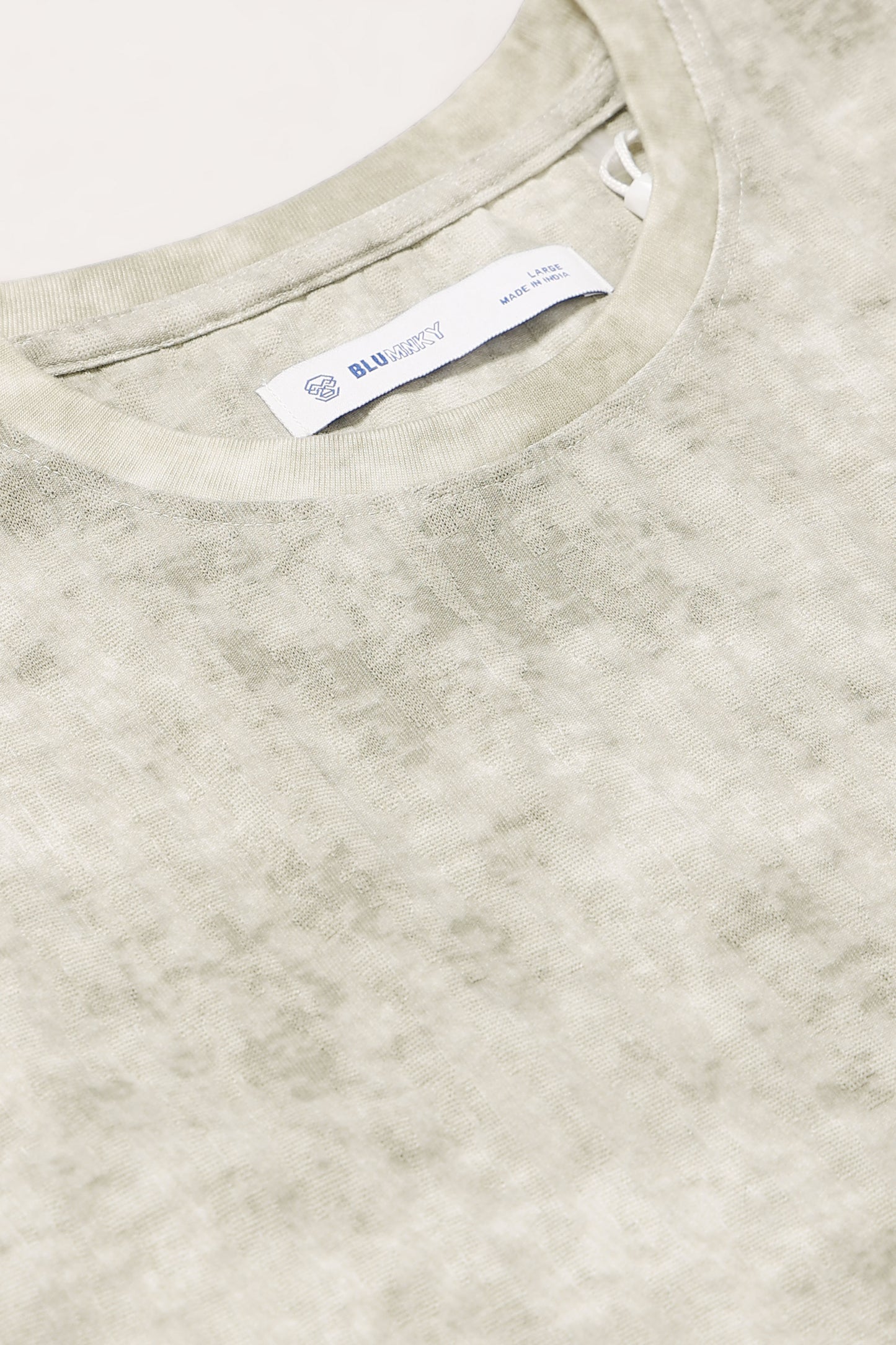 Casual Relaxed Fit Lt Green T-Shirt