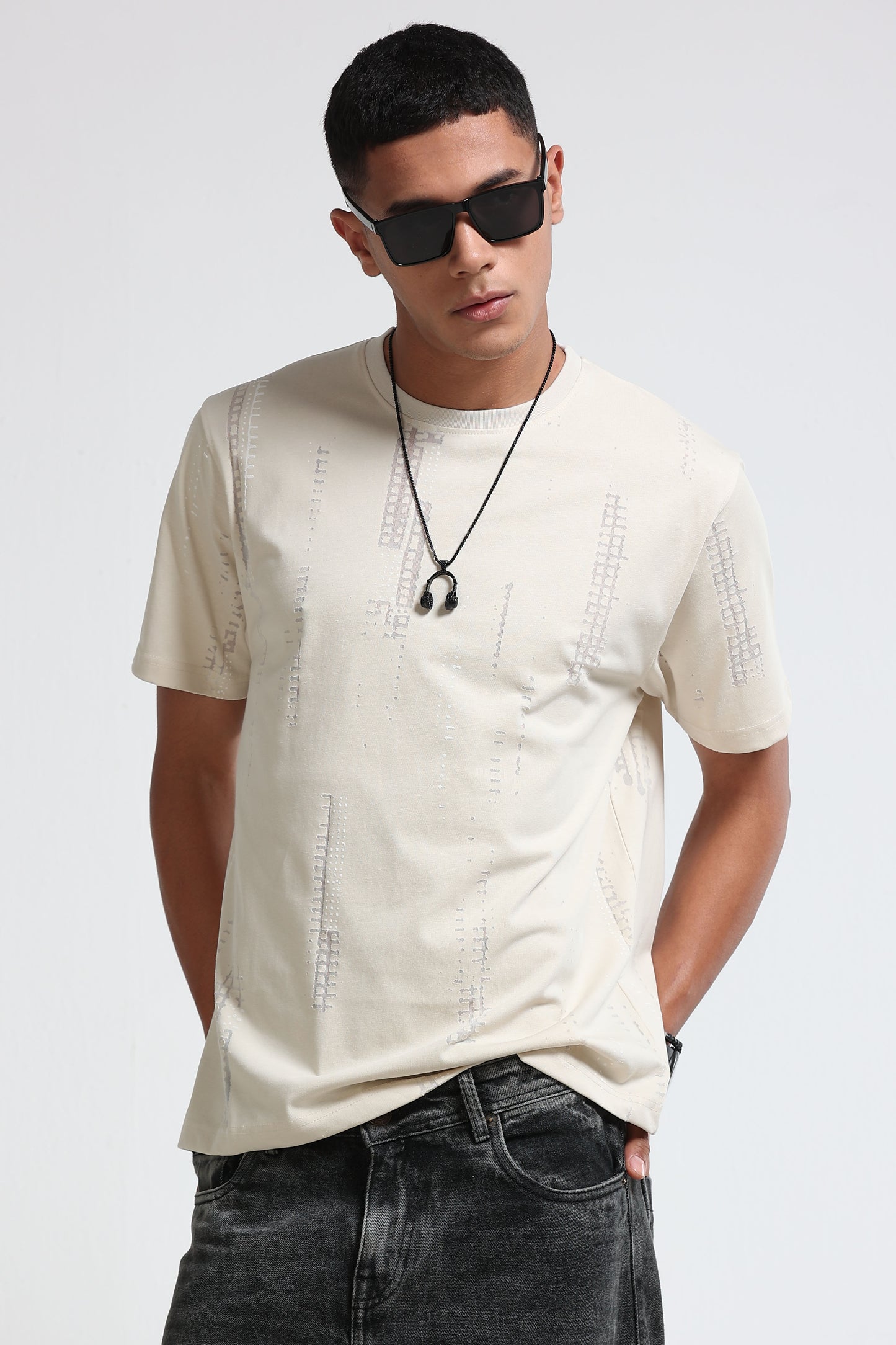 Everyday Round Neck Cream T-Shirt