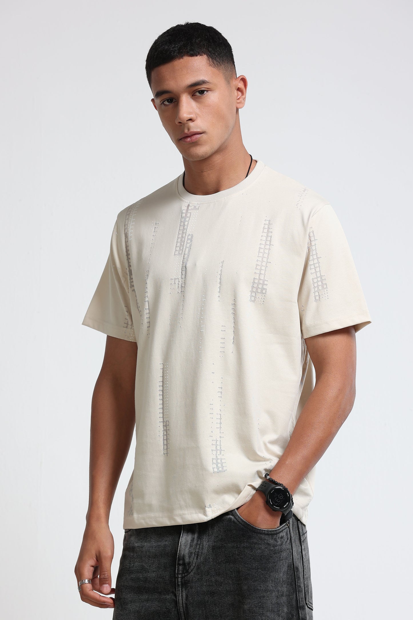 Everyday Round Neck Cream T-Shirt