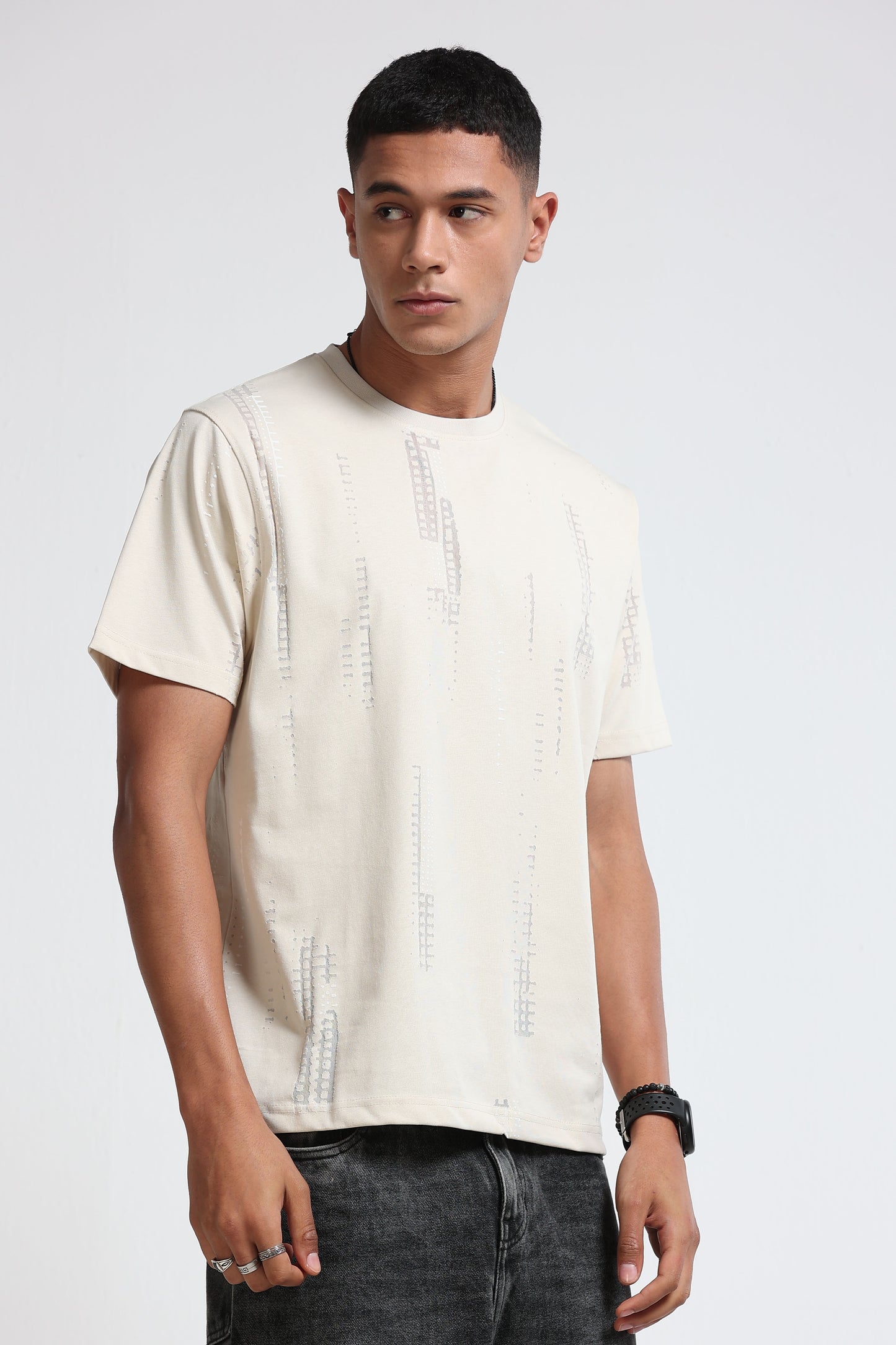 Everyday Round Neck Cream T-Shirt