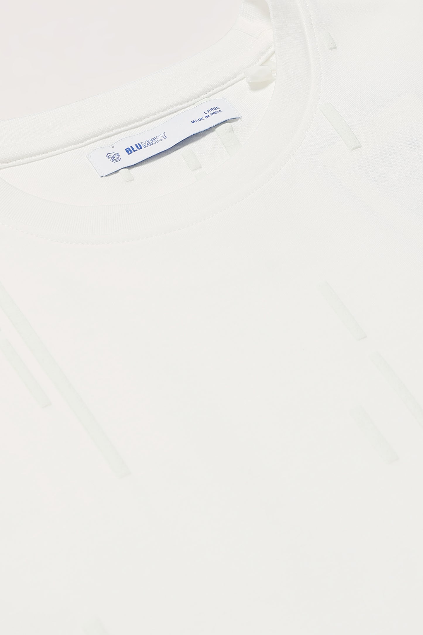 Premium Abstract Line Print Off White T-Shirt