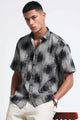 White Jacquard Boxy Fit Shirt