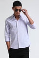 Cotton Oxford Slim Fit Shirt Lavender