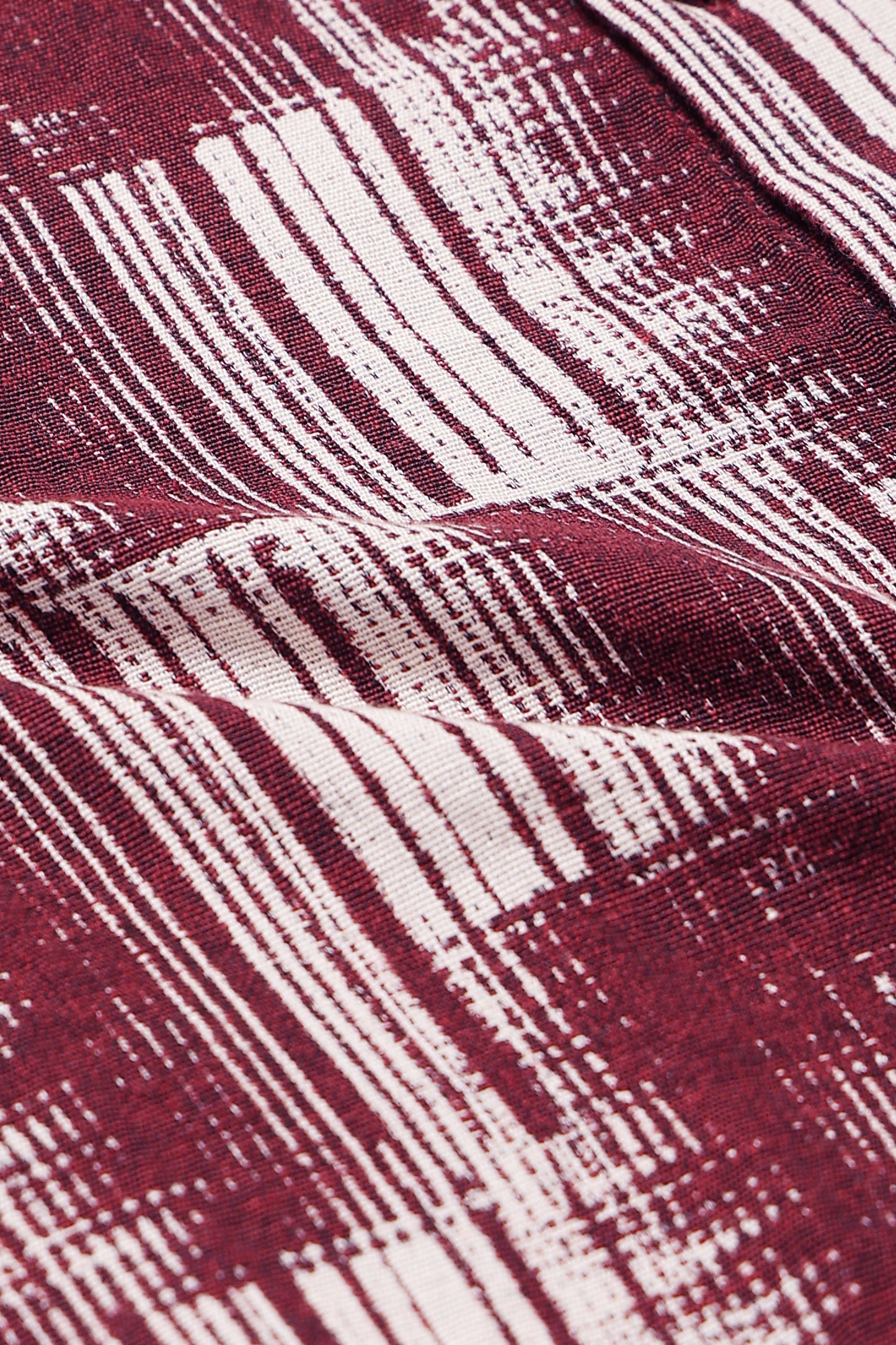 Maroon Jacquard Boxy Fit Shirt