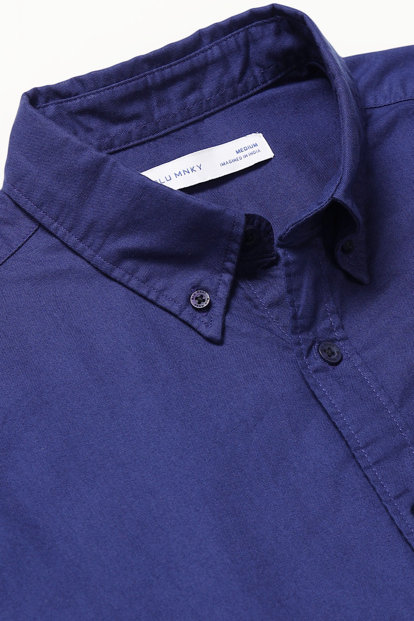 Cotton Oxford Solid Shirt Royal Blue