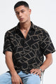Yellow Jacquard Boxy Fit Shirt