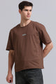 Essential Oversized Crew Neck T-Shirt Brown