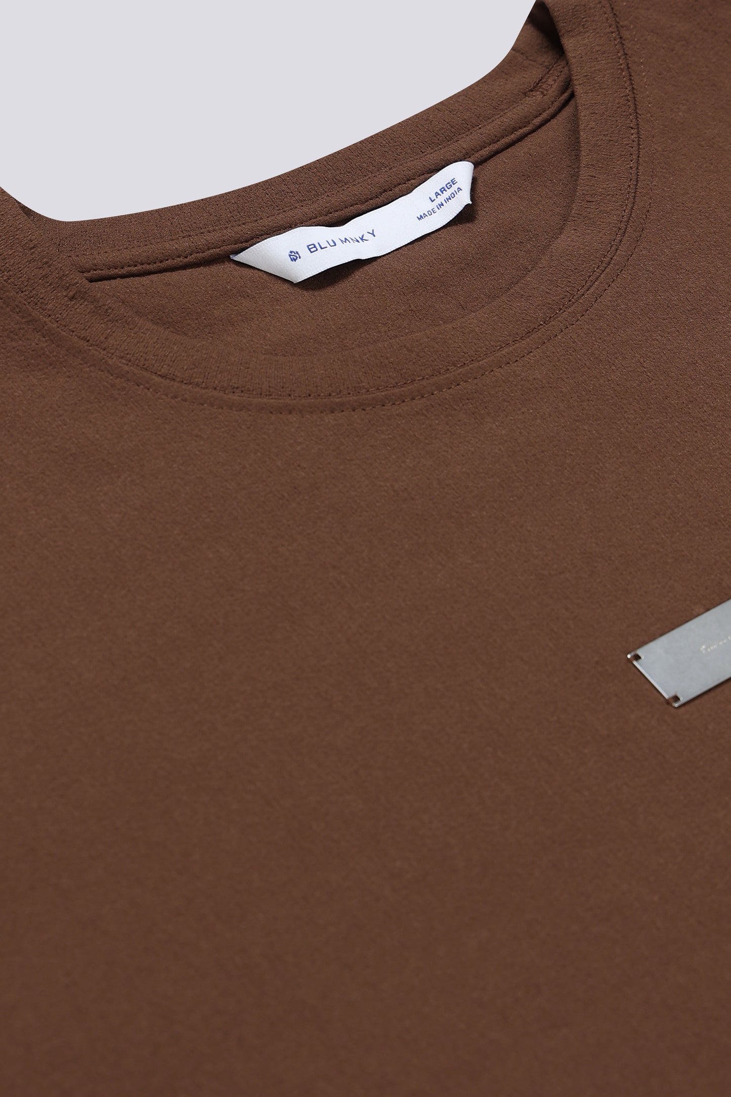 Essential Oversized Crew Neck T-Shirt Brown