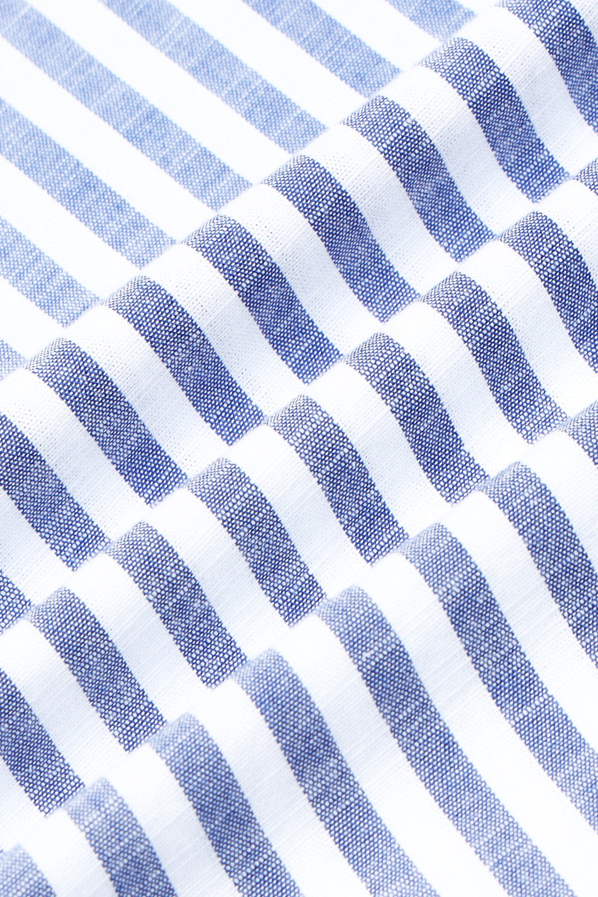 Blue White Pinstripe Shirt - Slim Fit
