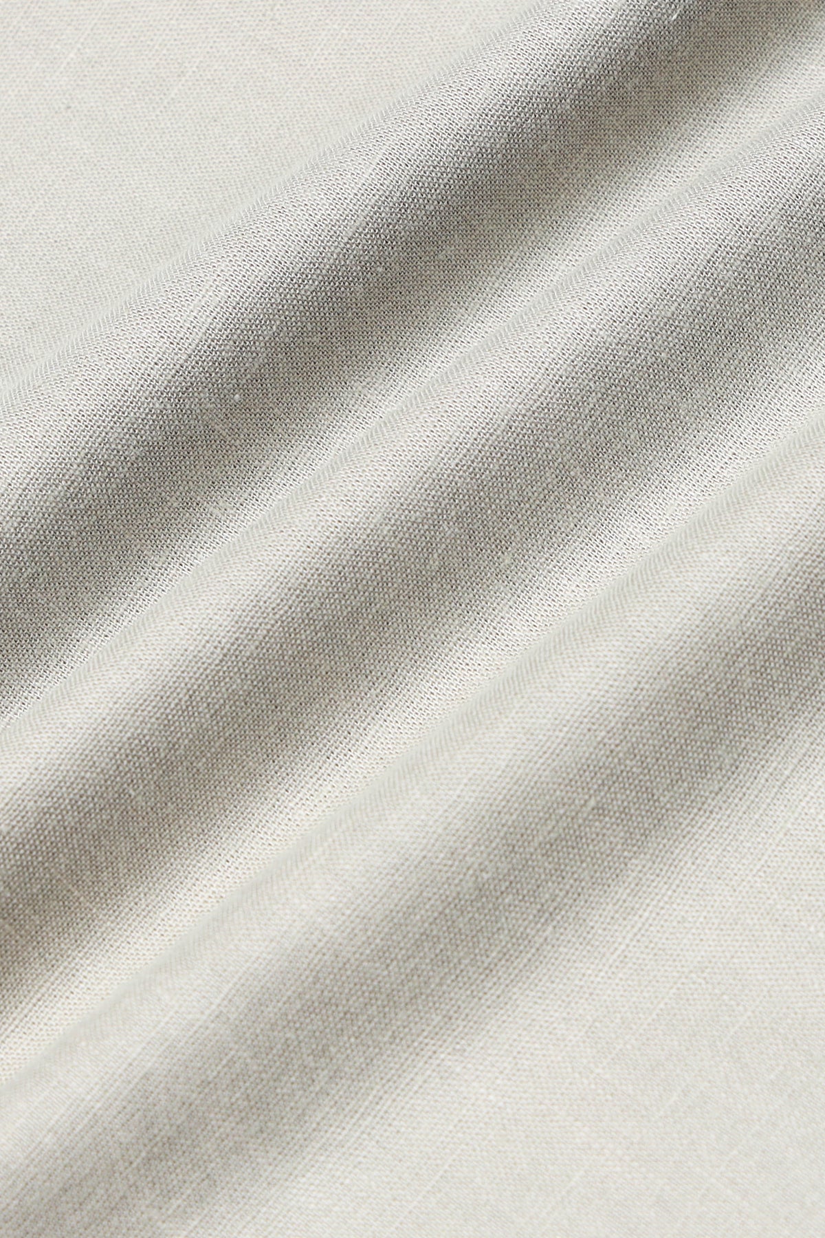 Beige Linen Short Kurta - Slim Fit