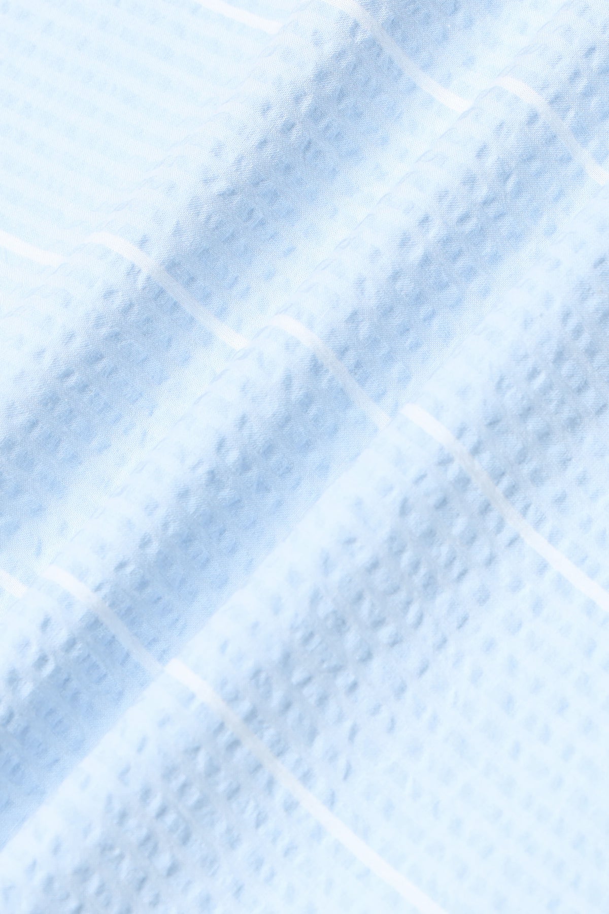 Men's Seersucker Striped Shirt Sky Blue