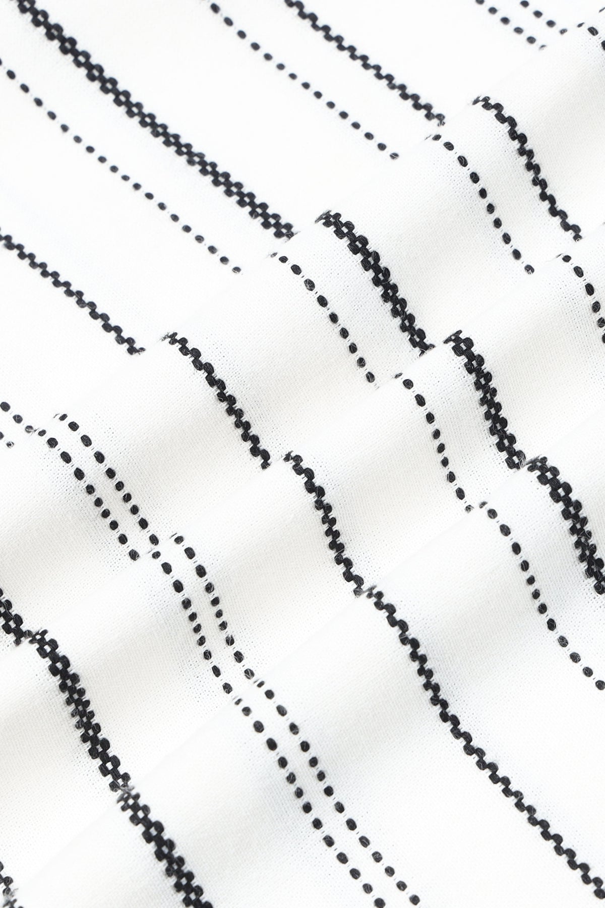 White Bold Striped Shirt - Slim Fit
