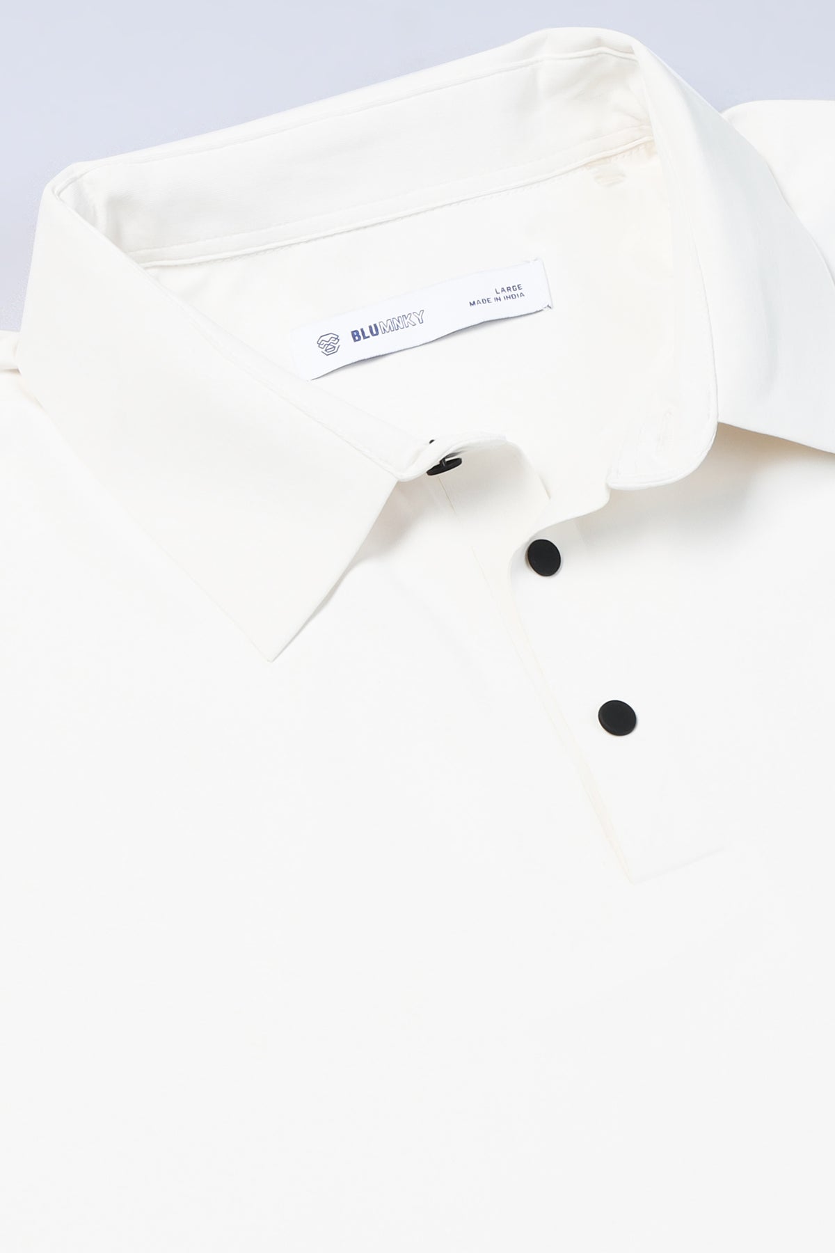 Off White Polo T-Shirt - Slim Fit