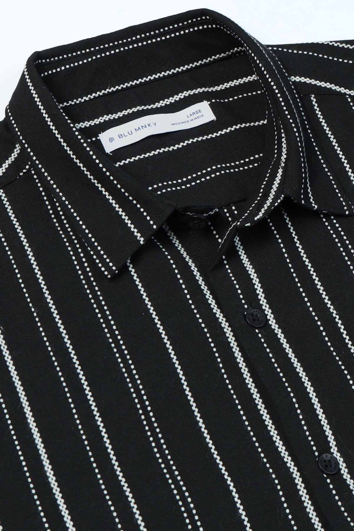 Black Bold Striped Shirt - Slim Fit
