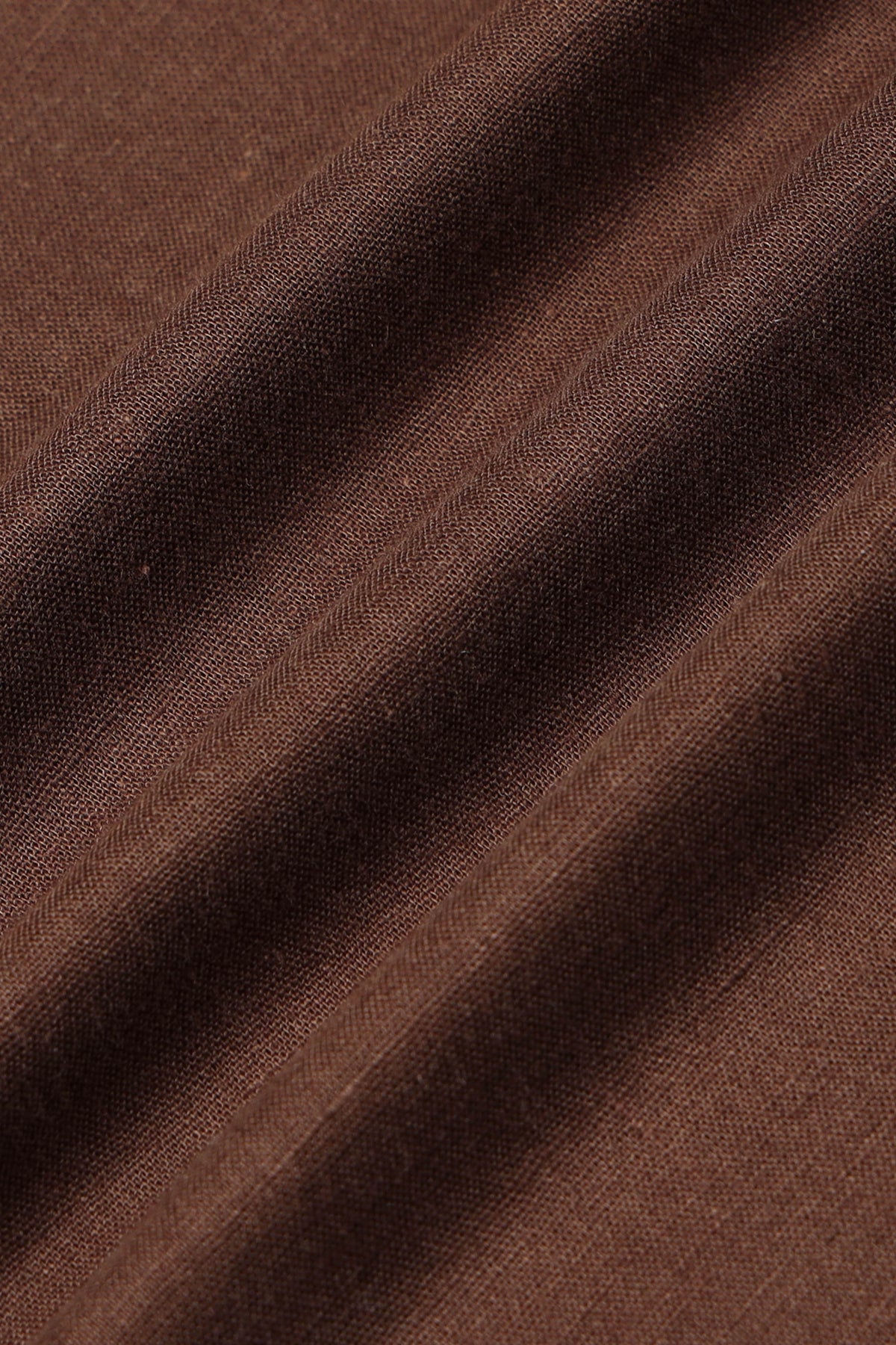 Dark Brown Linen Short Kurta - Slim Fit